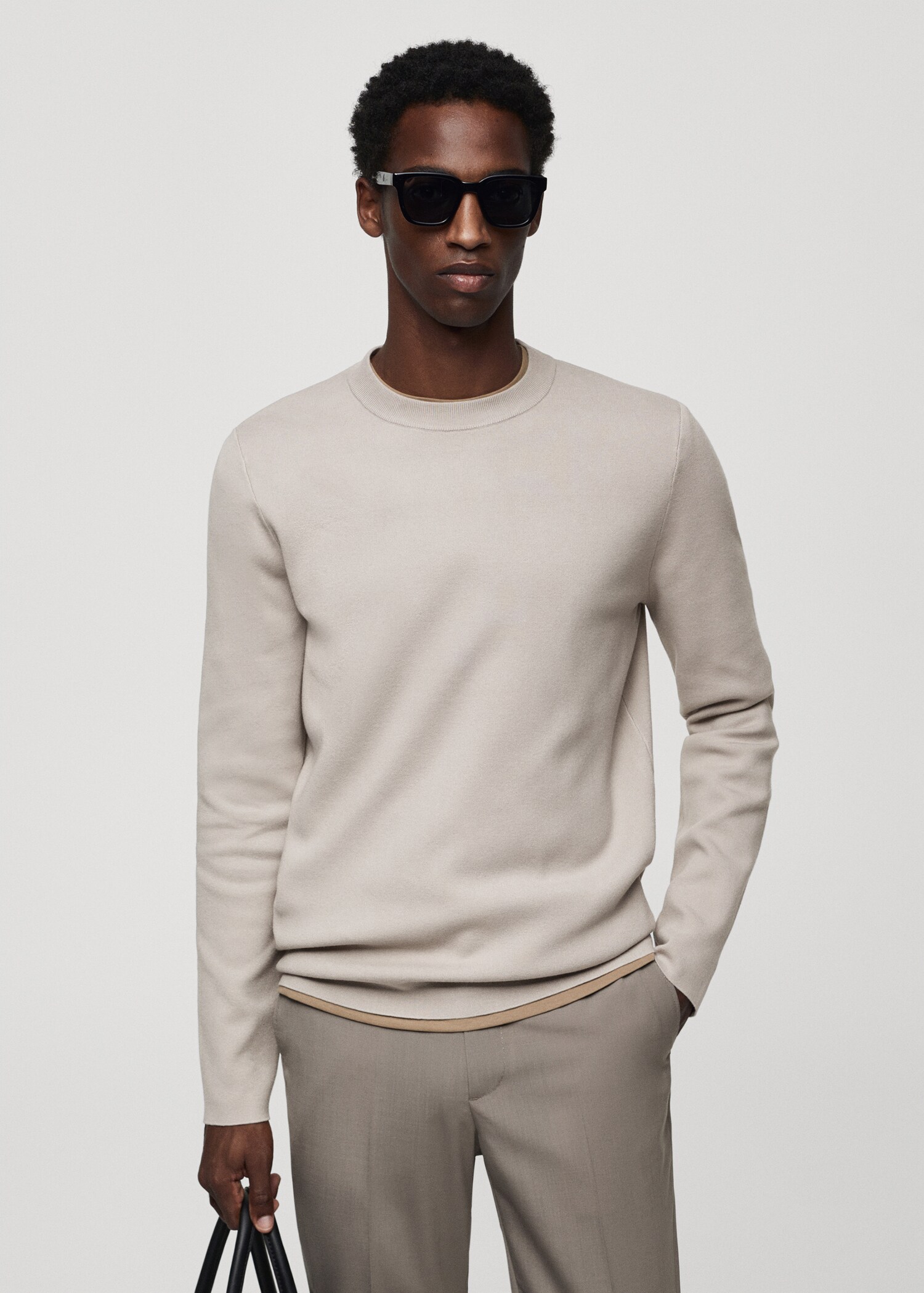 Thermoregulating fine-knit sweater