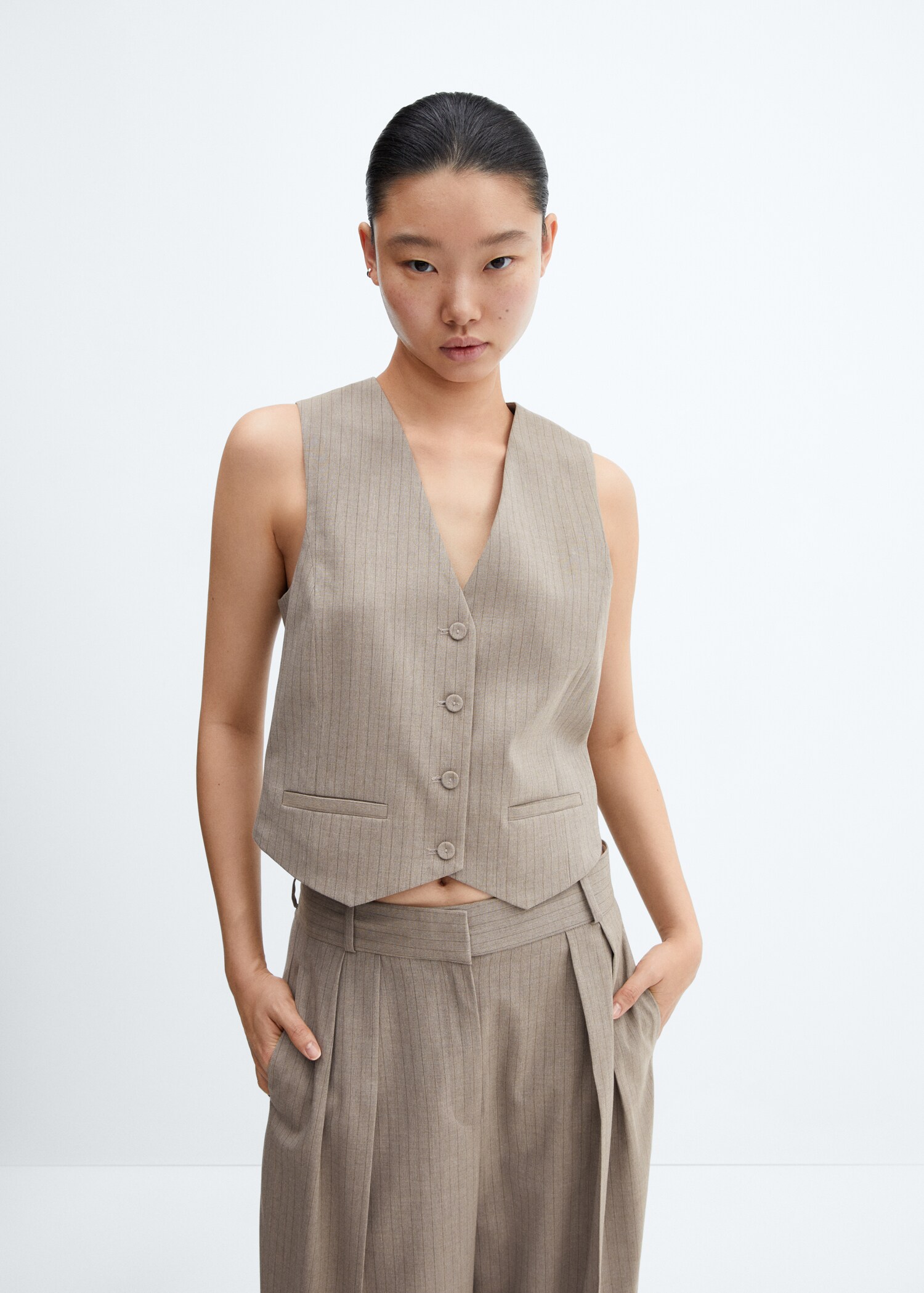 Pinstriped waistcoat