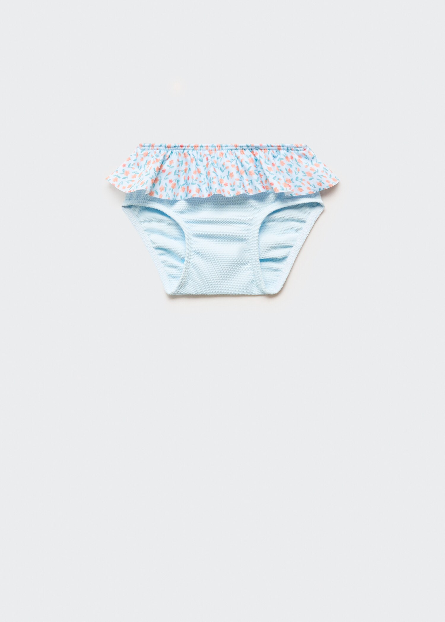 Ruffled floral bikini bottom