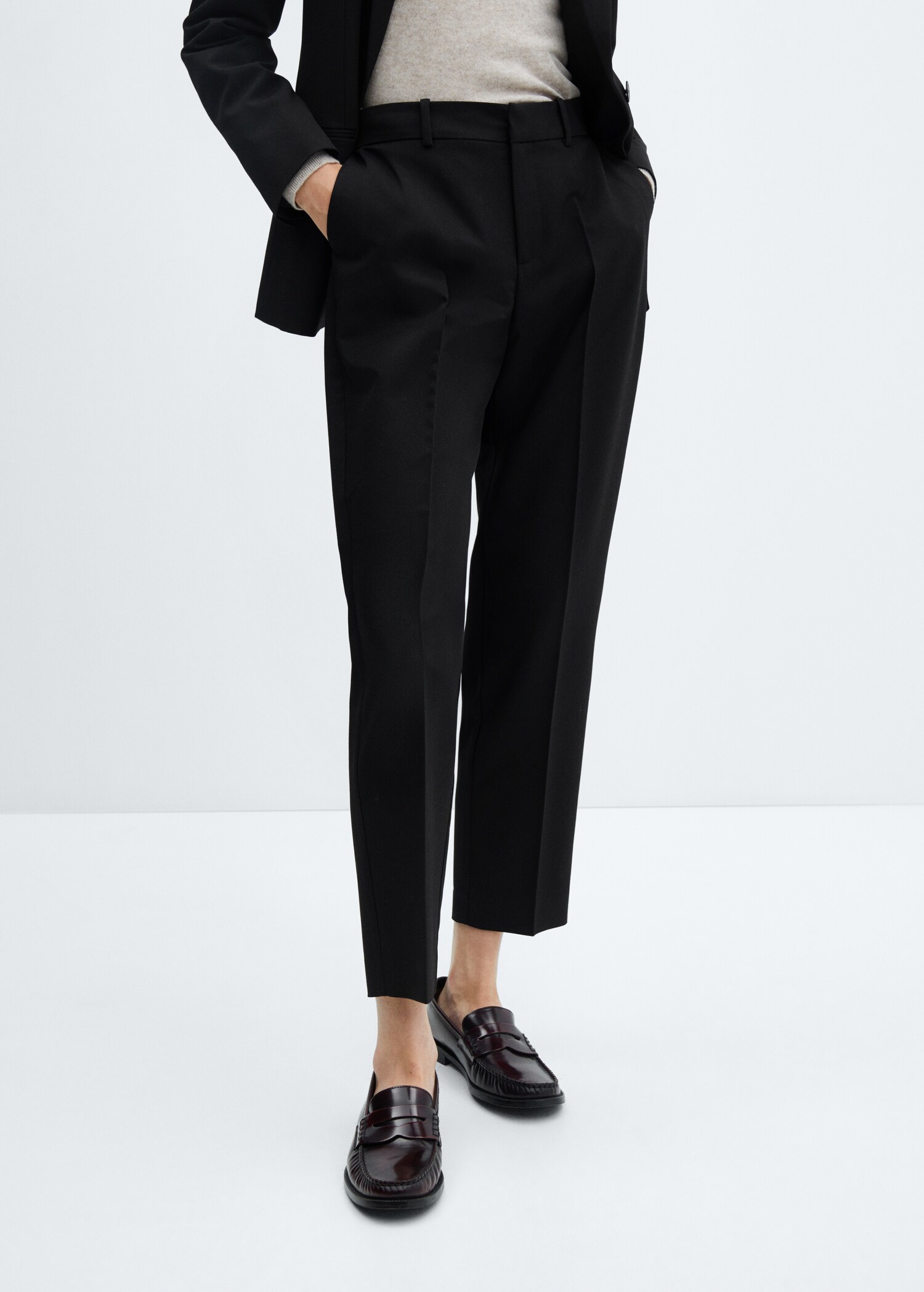 Straight suit trousers