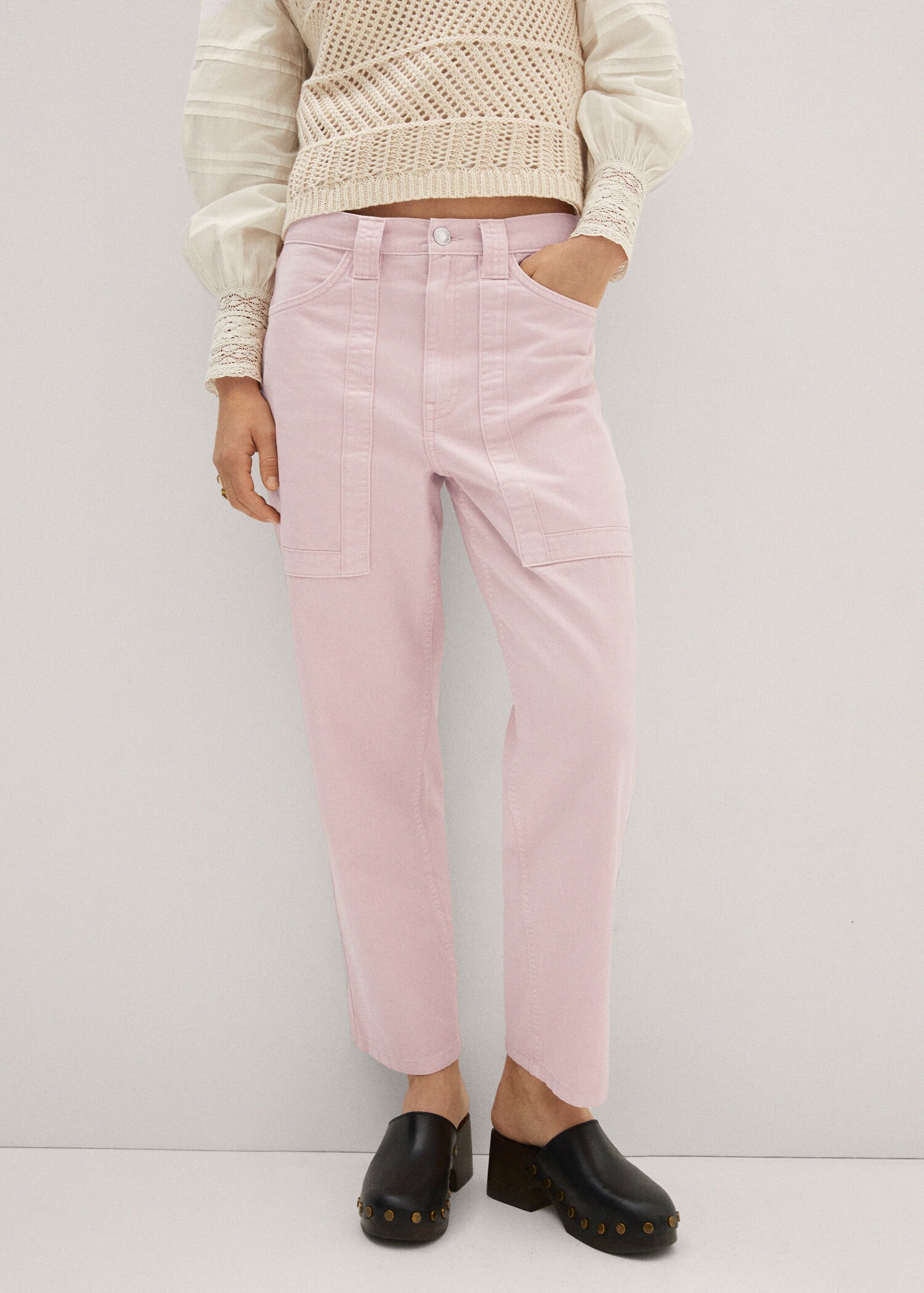High-waist slouchy jeans