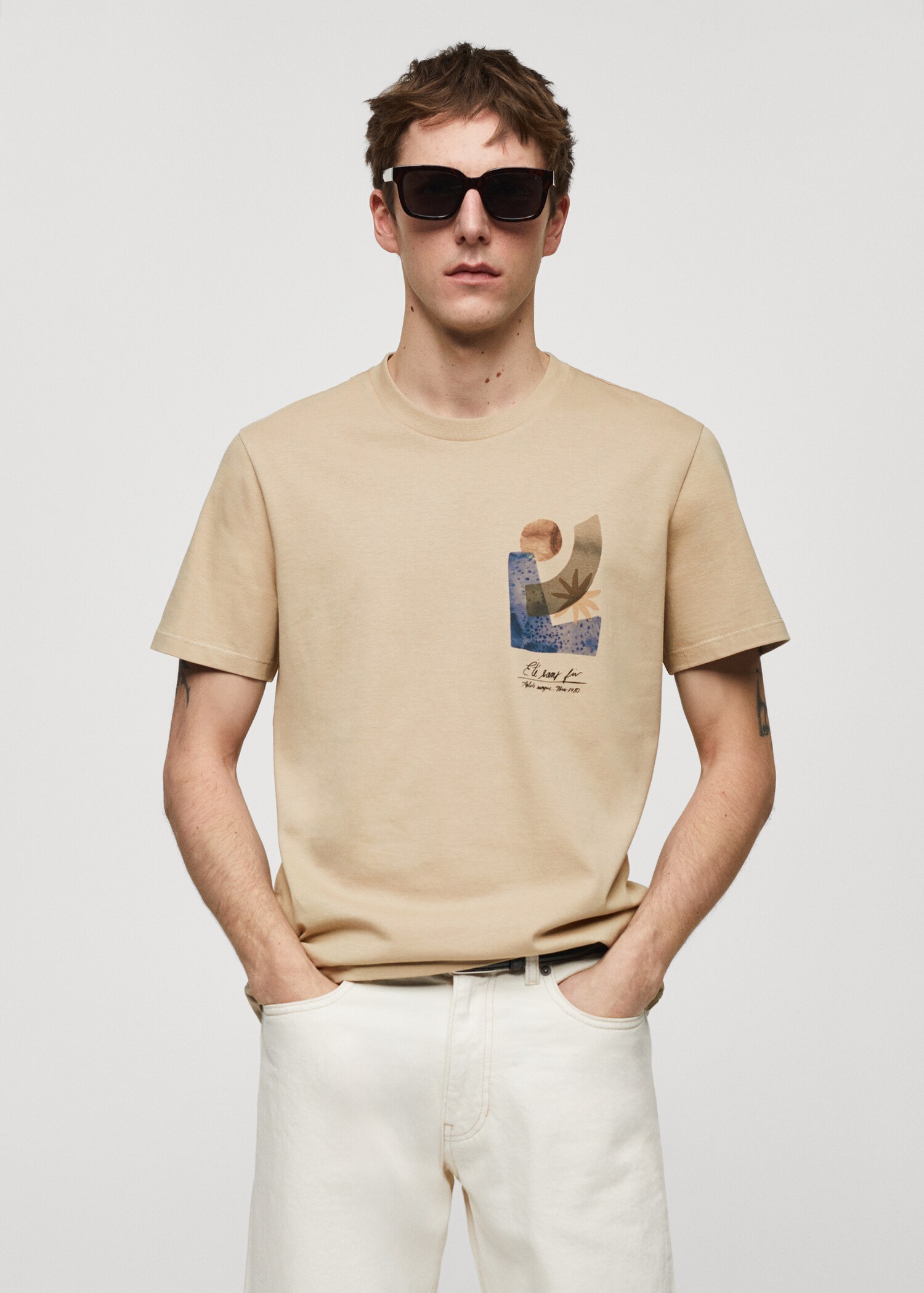 100% cotton printed t-shirt