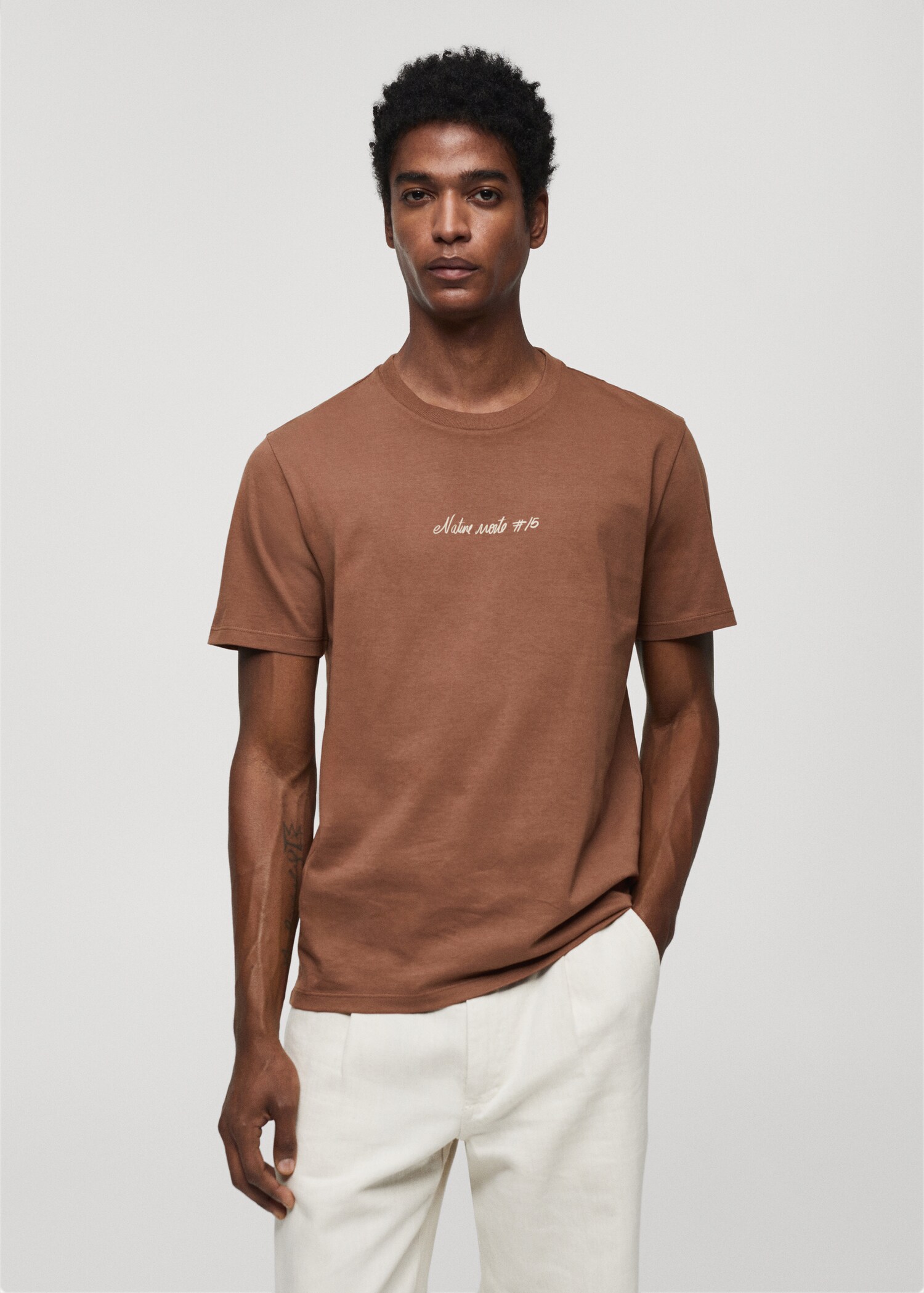 100% cotton t-shirt with printed detail