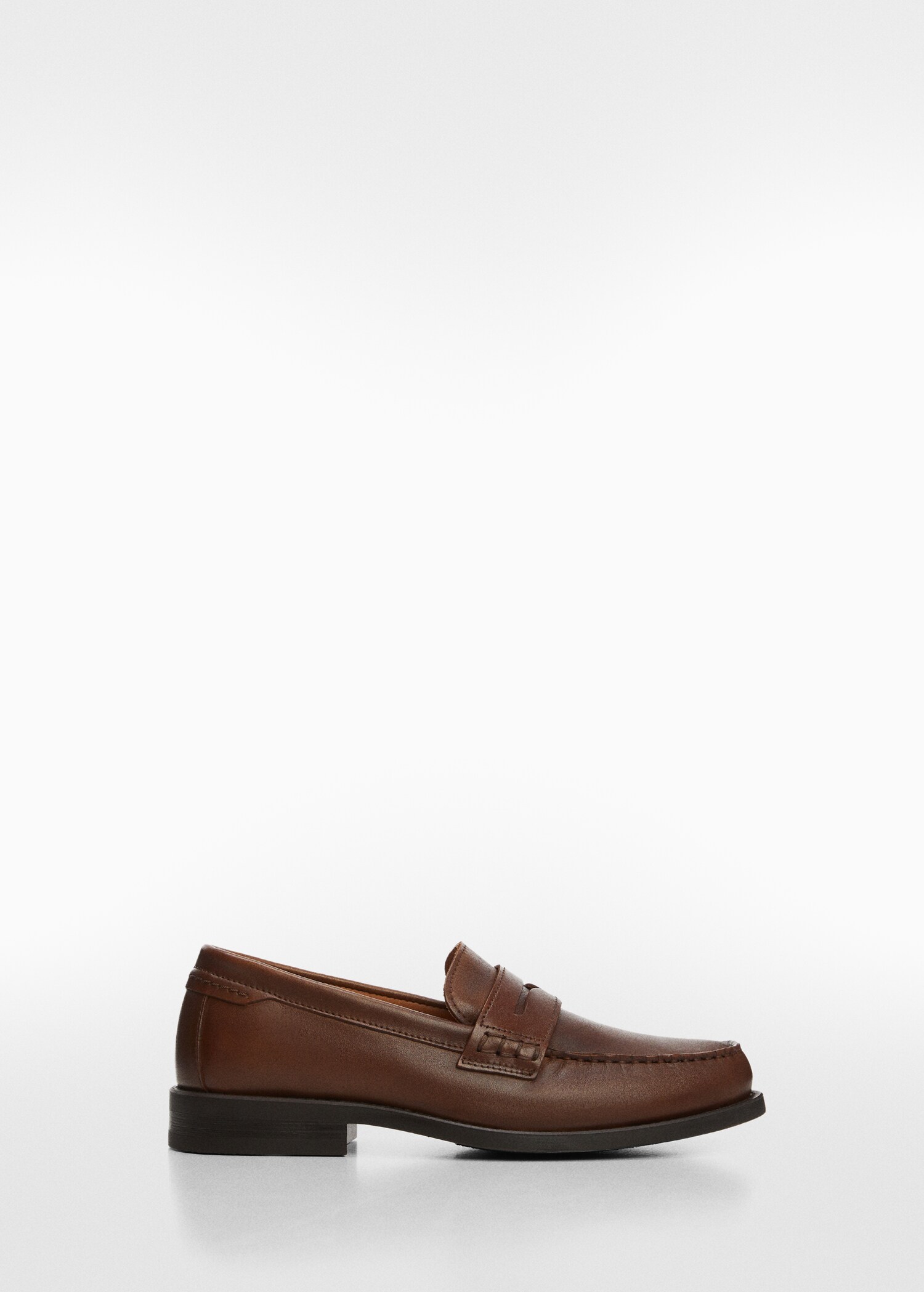 Leather penny loafers