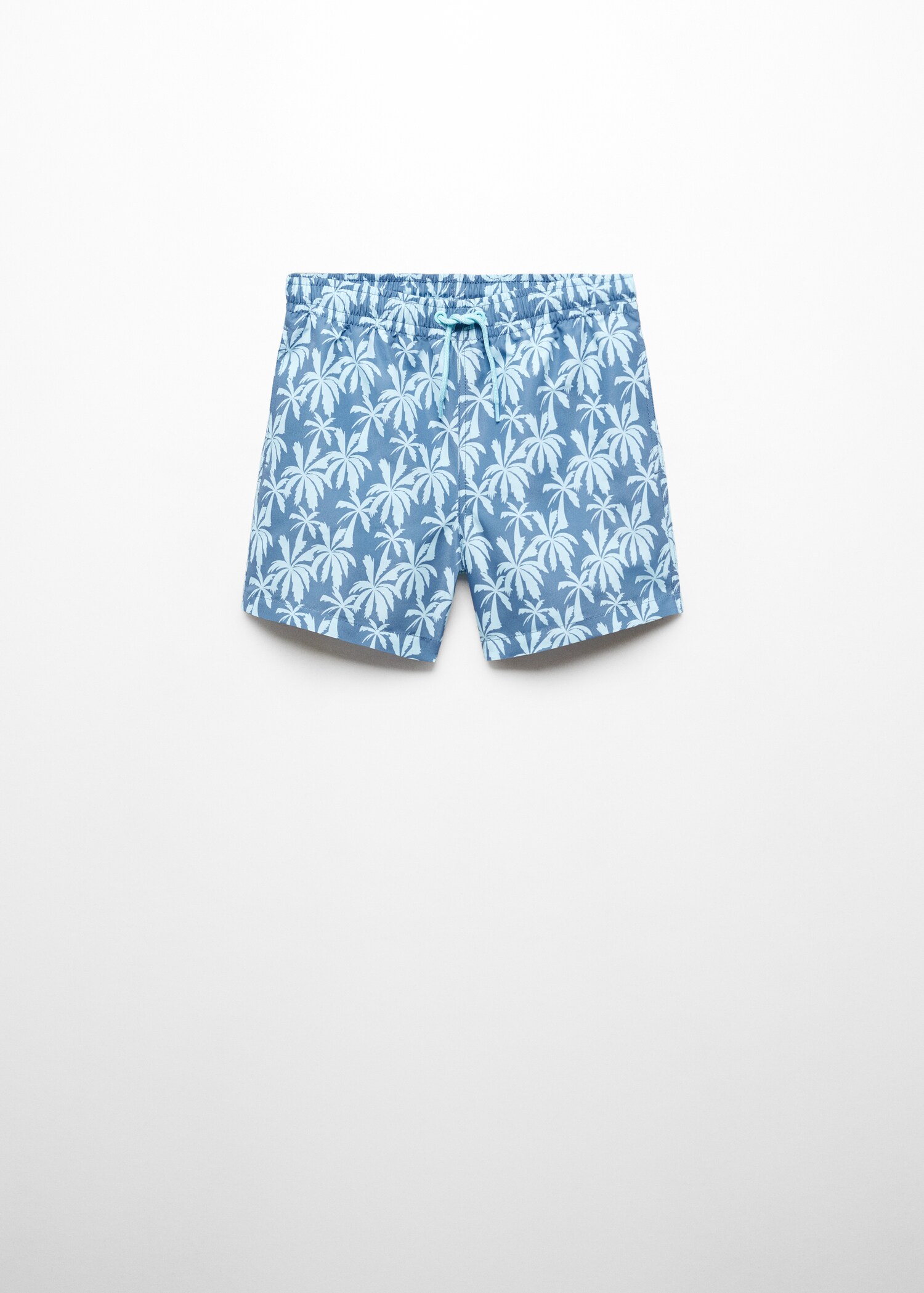 Palm trees print swimsuit trunks