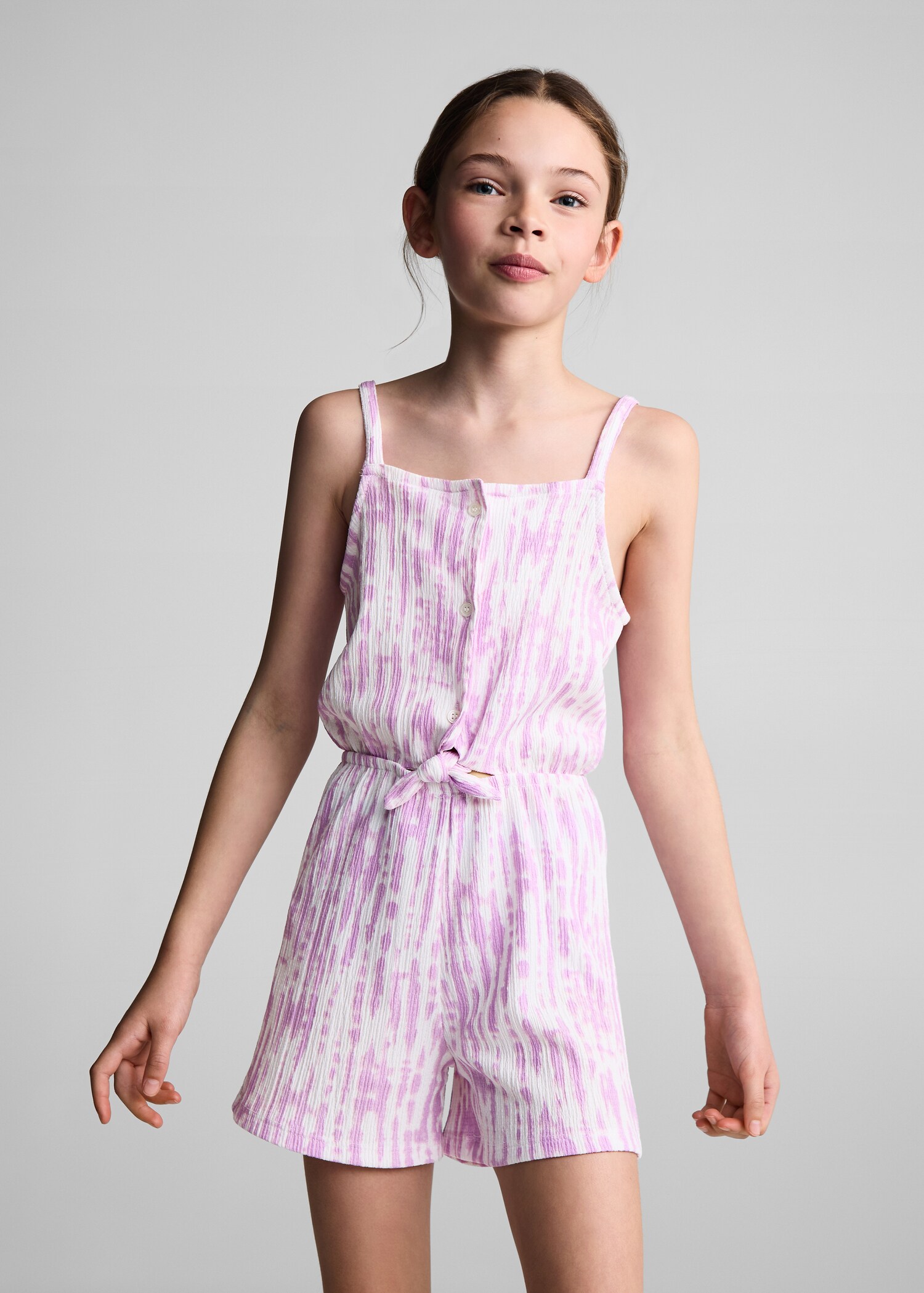 Tie-dye printed jumpsuit