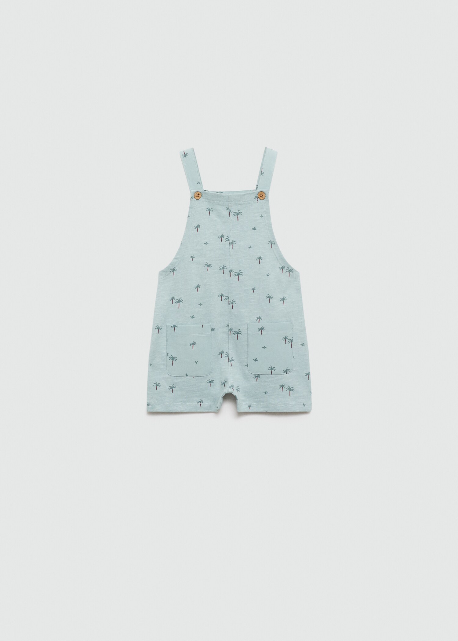Palm-print dungarees
