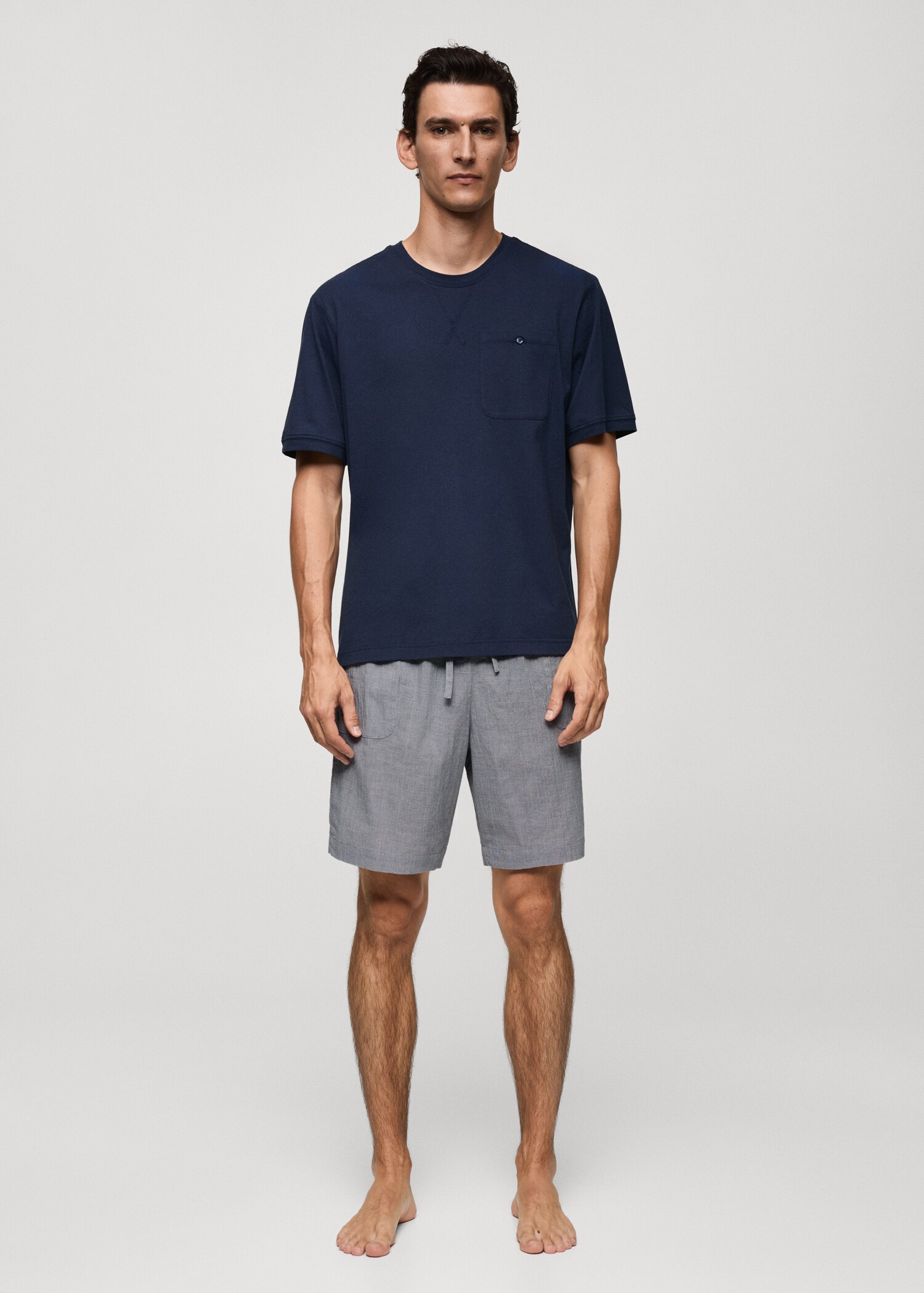 Check cotton pyjama pack