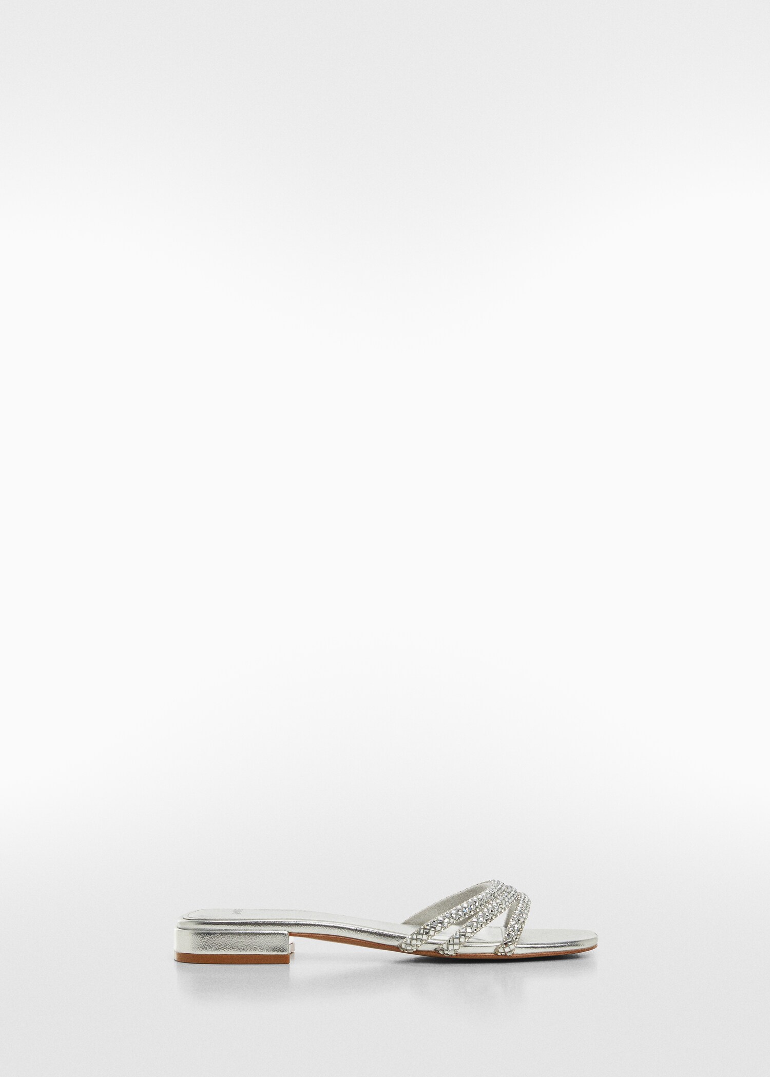 Sandals with glitter straps