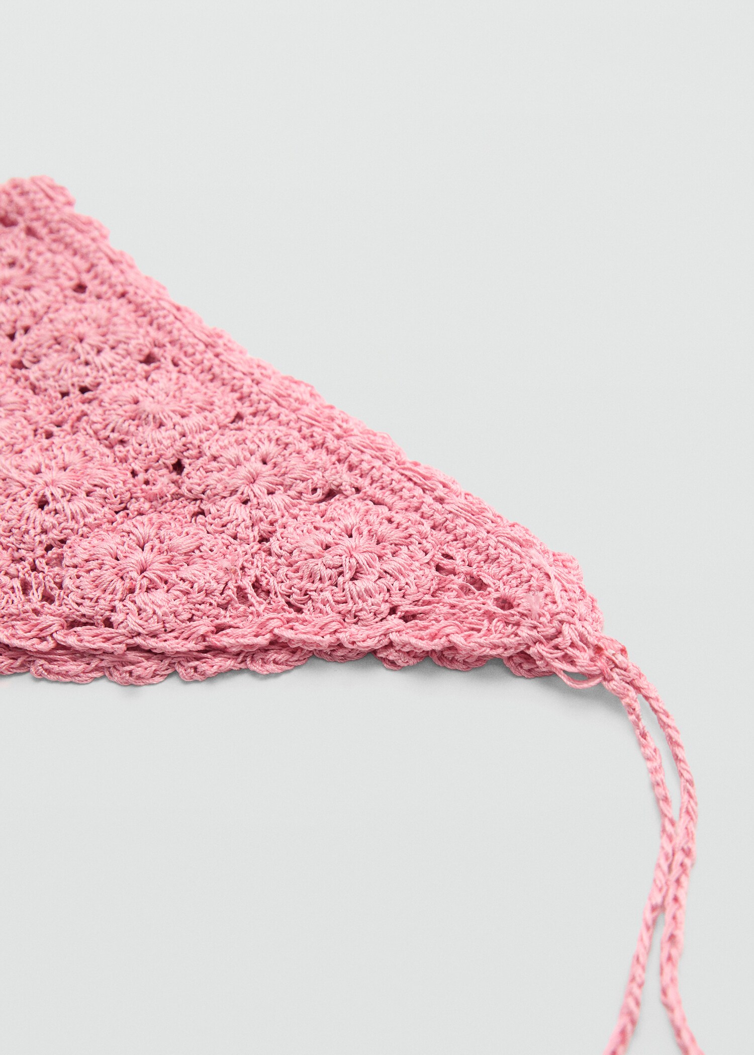 Crochet knit handkerchief