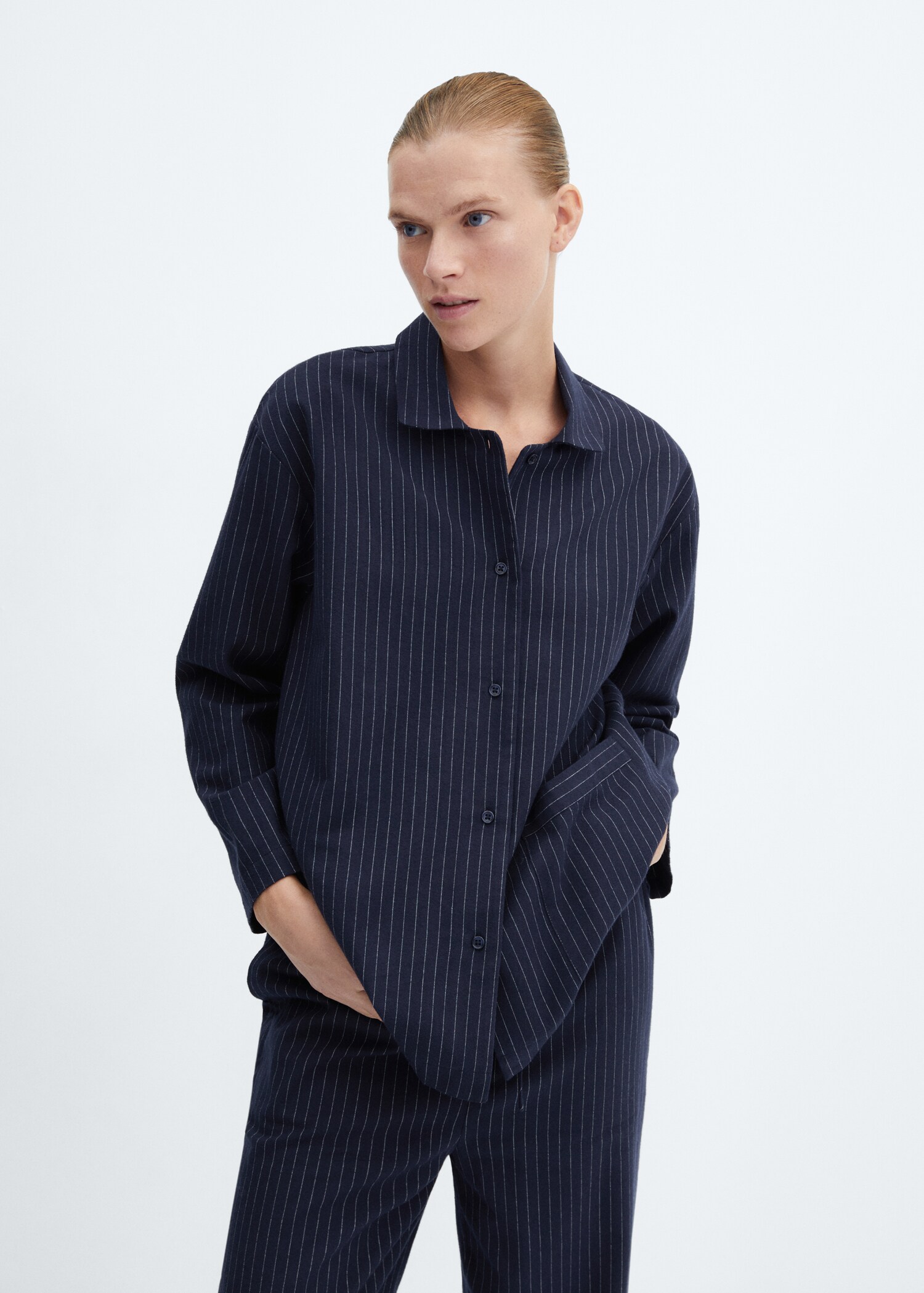 Striped pyjama shirt