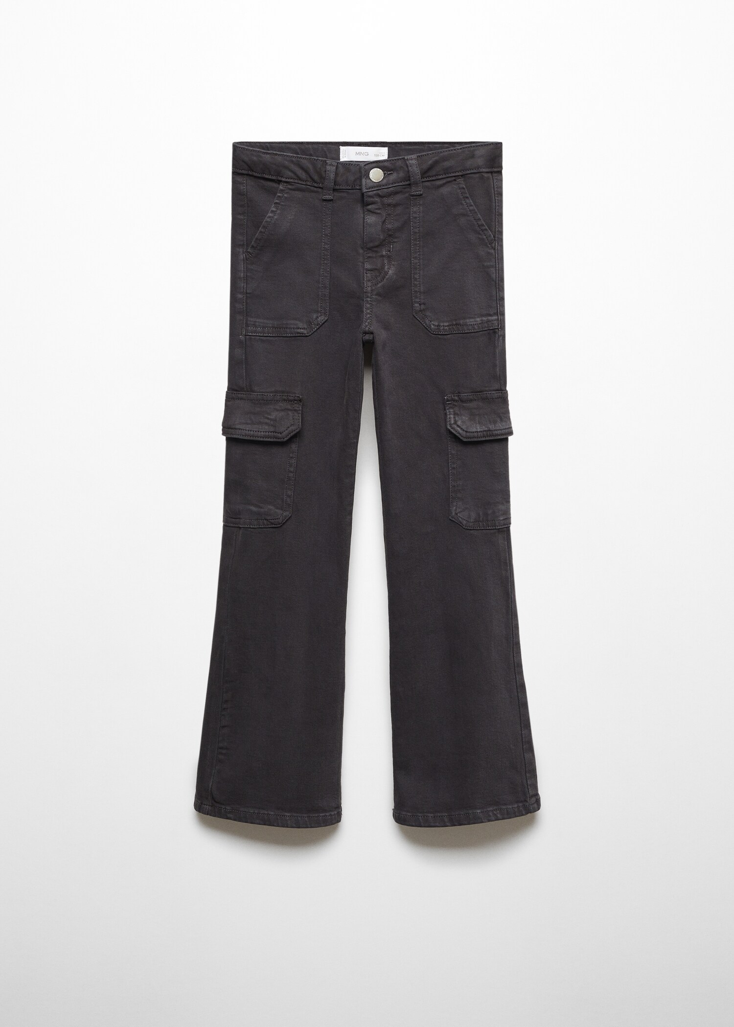Flared cargo trousers