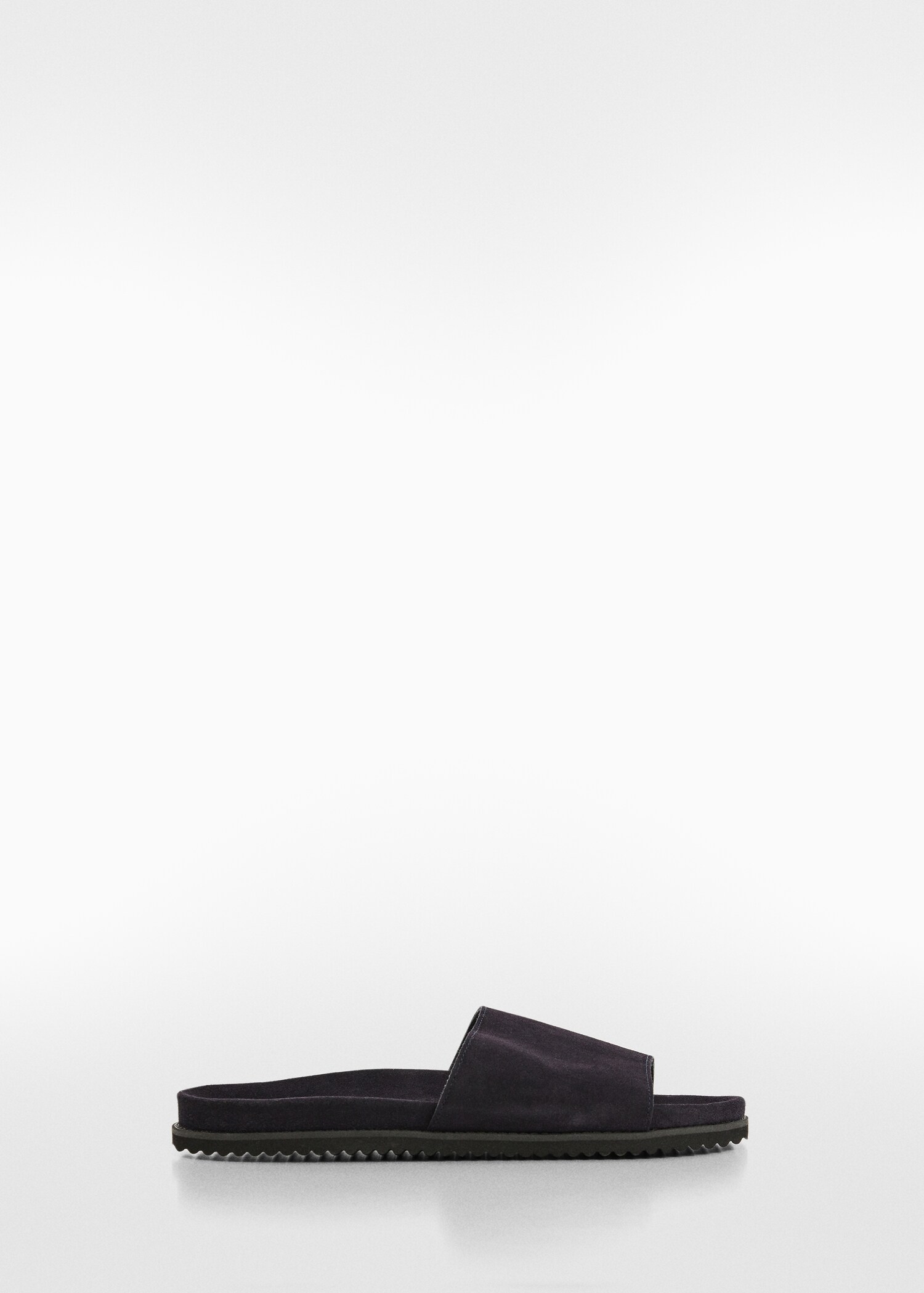 Suede flat sandals