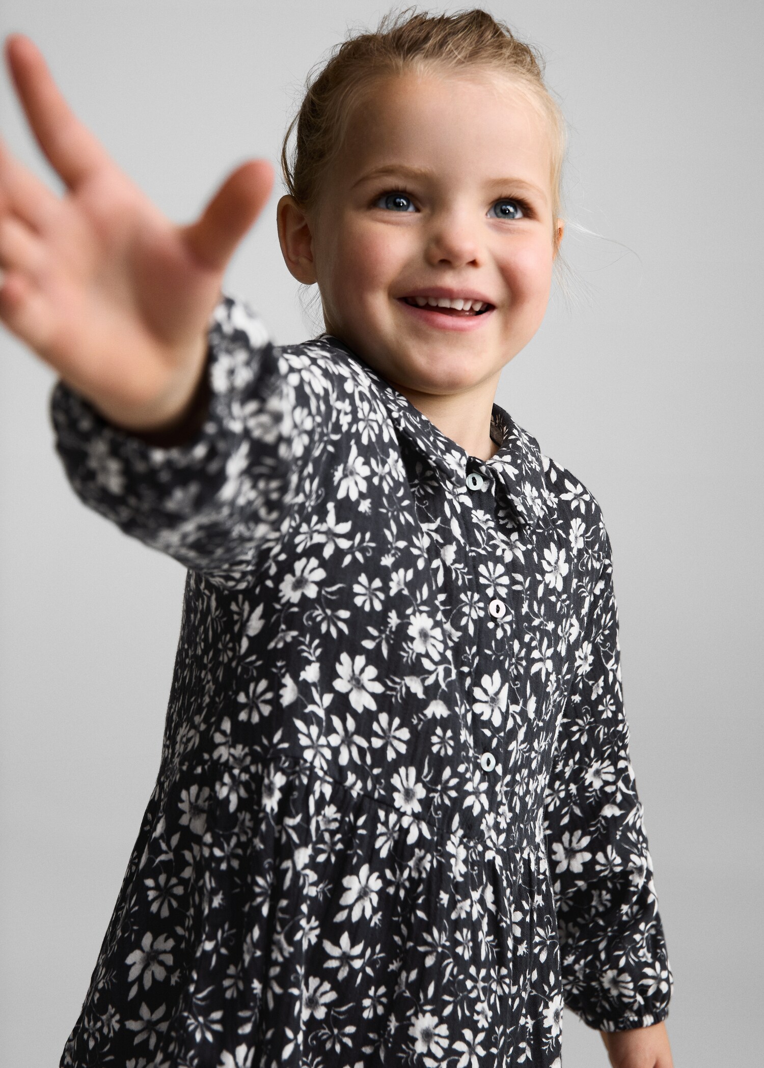 Floral shirt dress