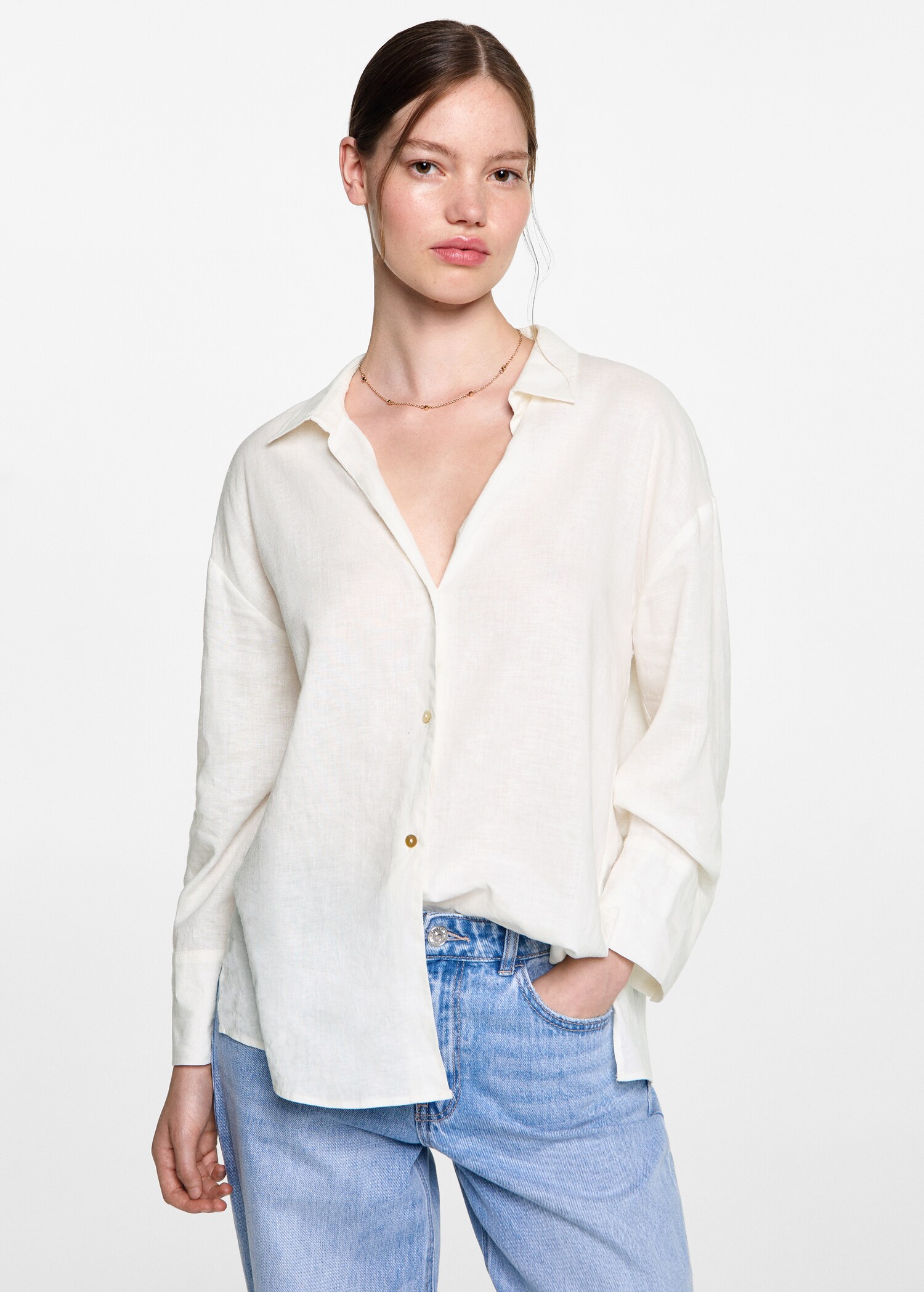 Regular-fit linen shirt