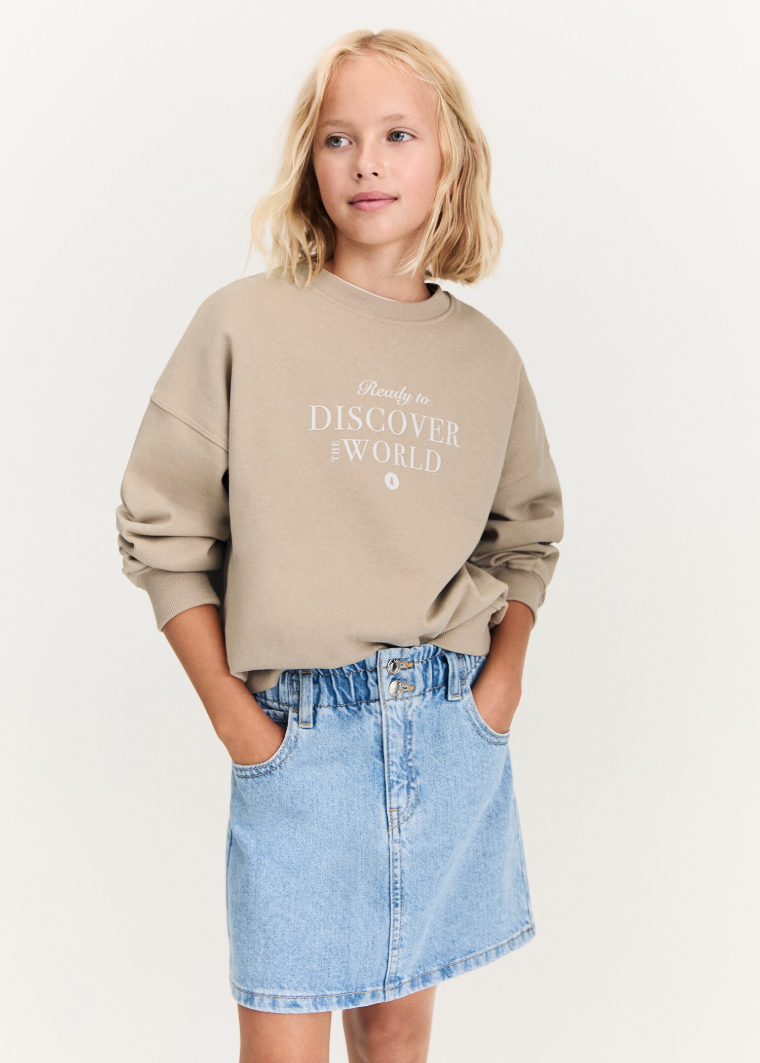 Printed cotton sweatshirt