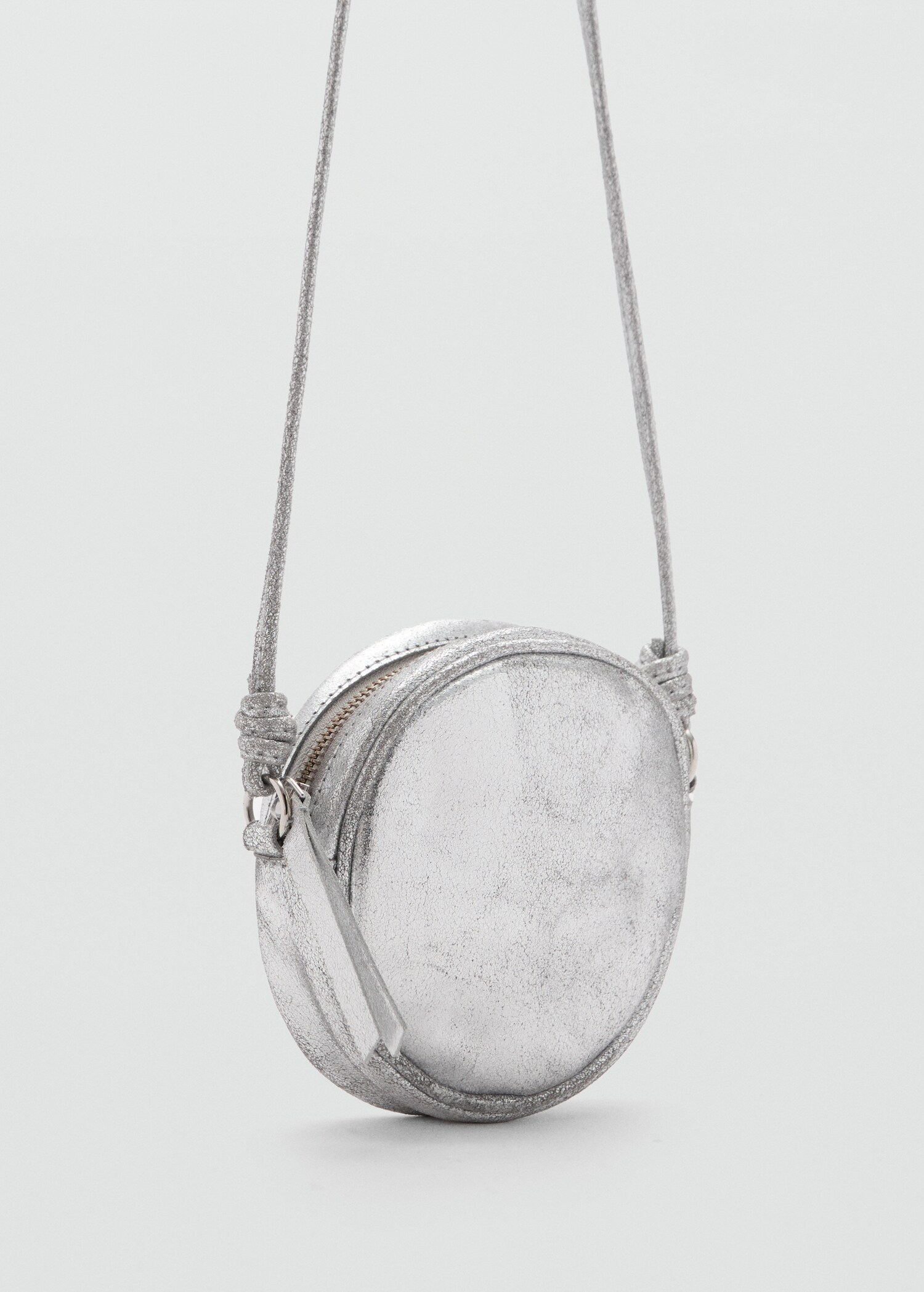 Leather metallic bag