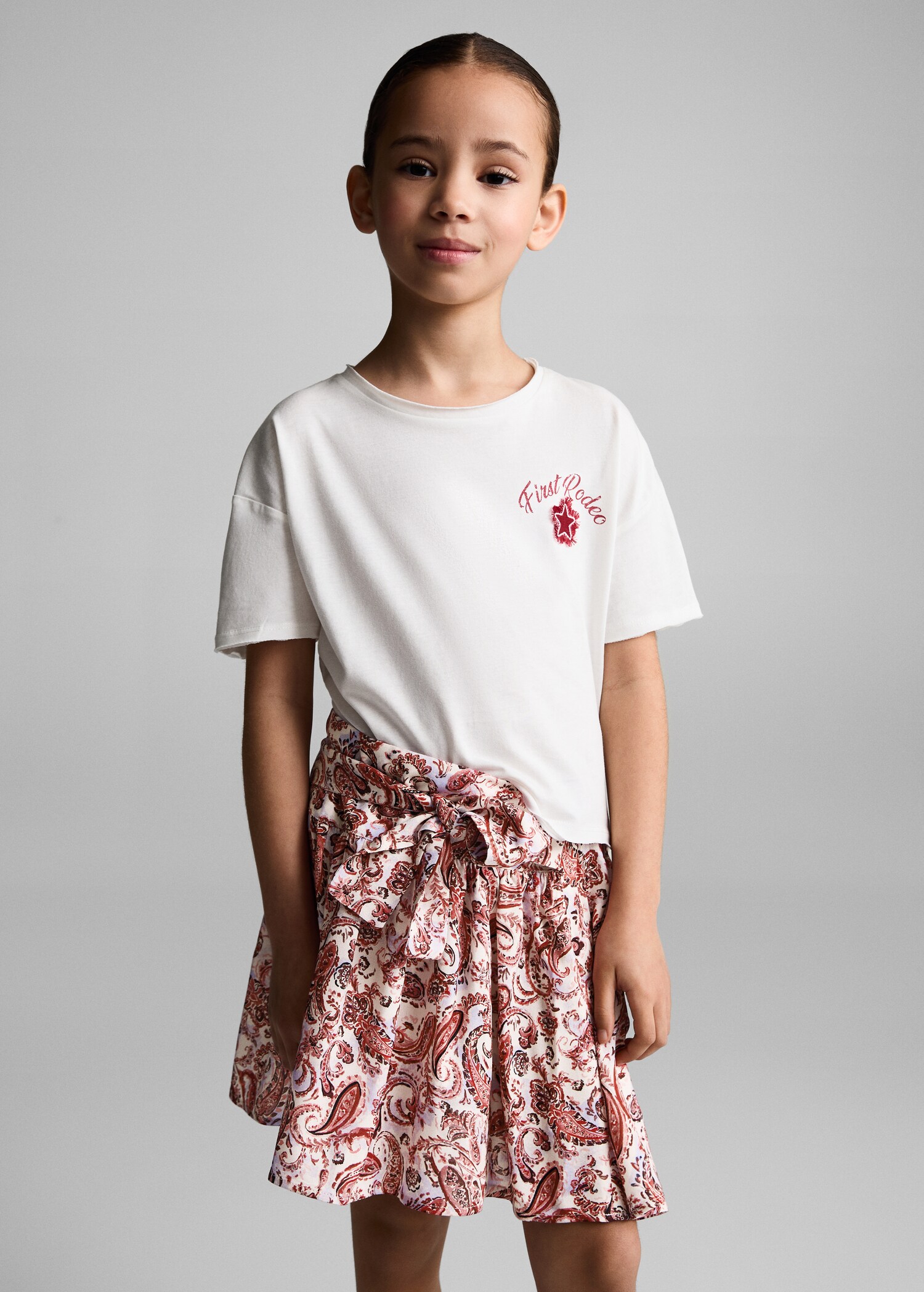 Paisley print skirt