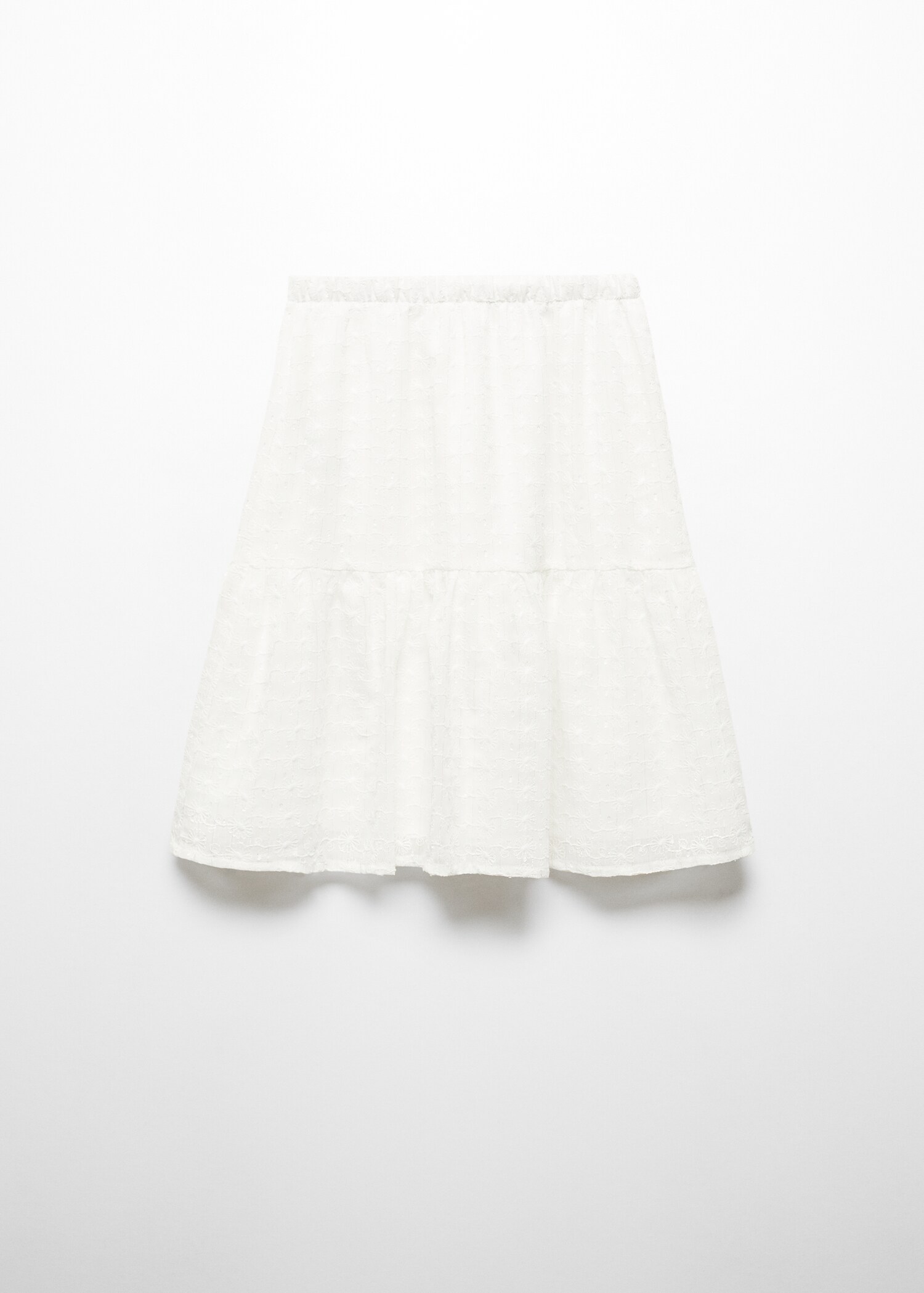 Floral embroidery skirt