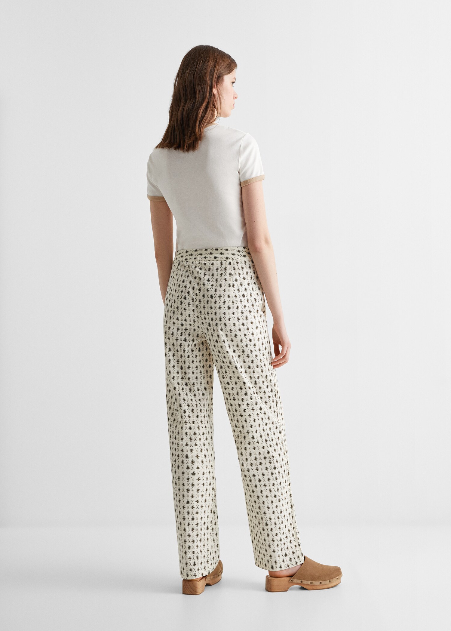 Geometric print pants