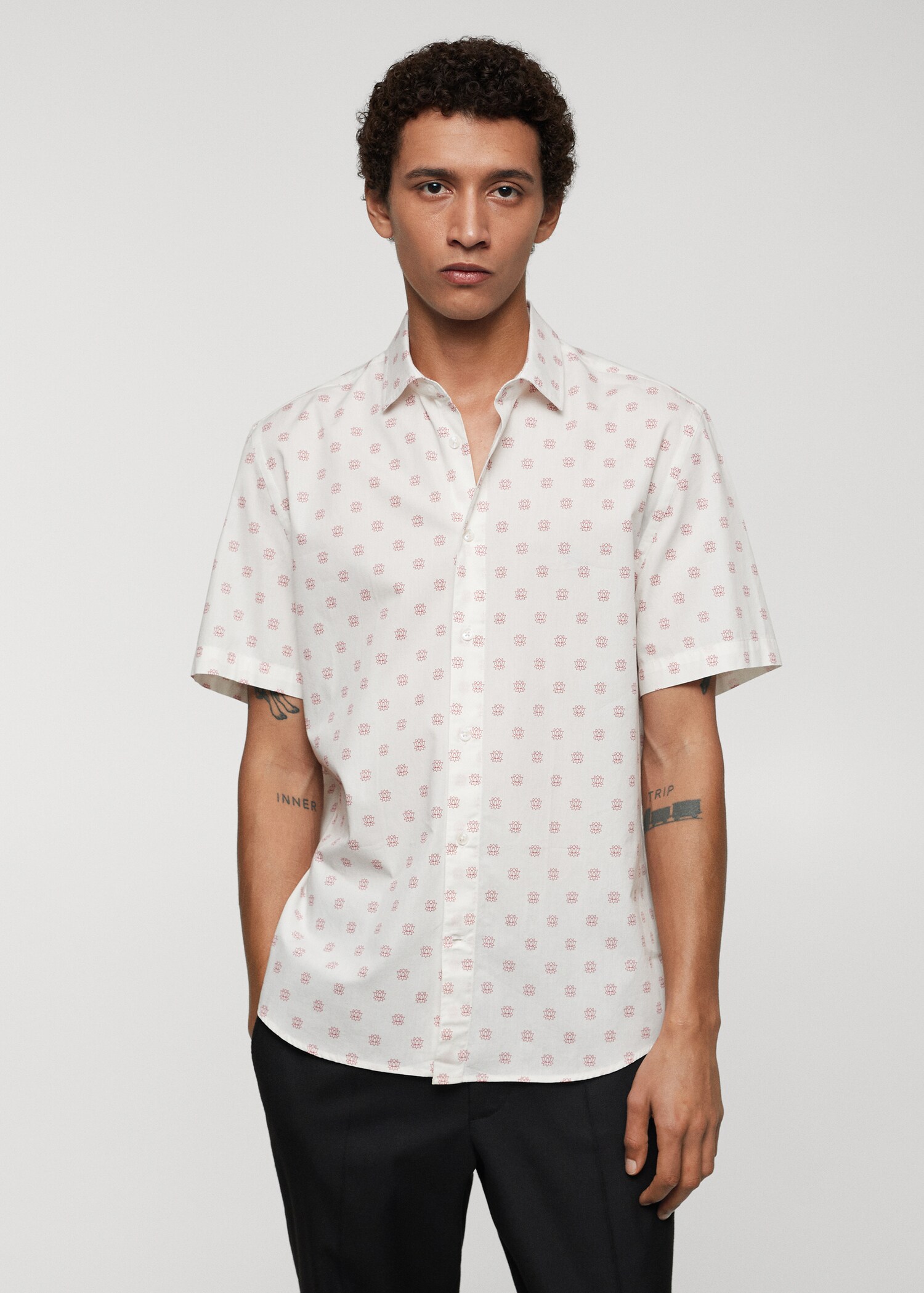 100% cotton printed shirt