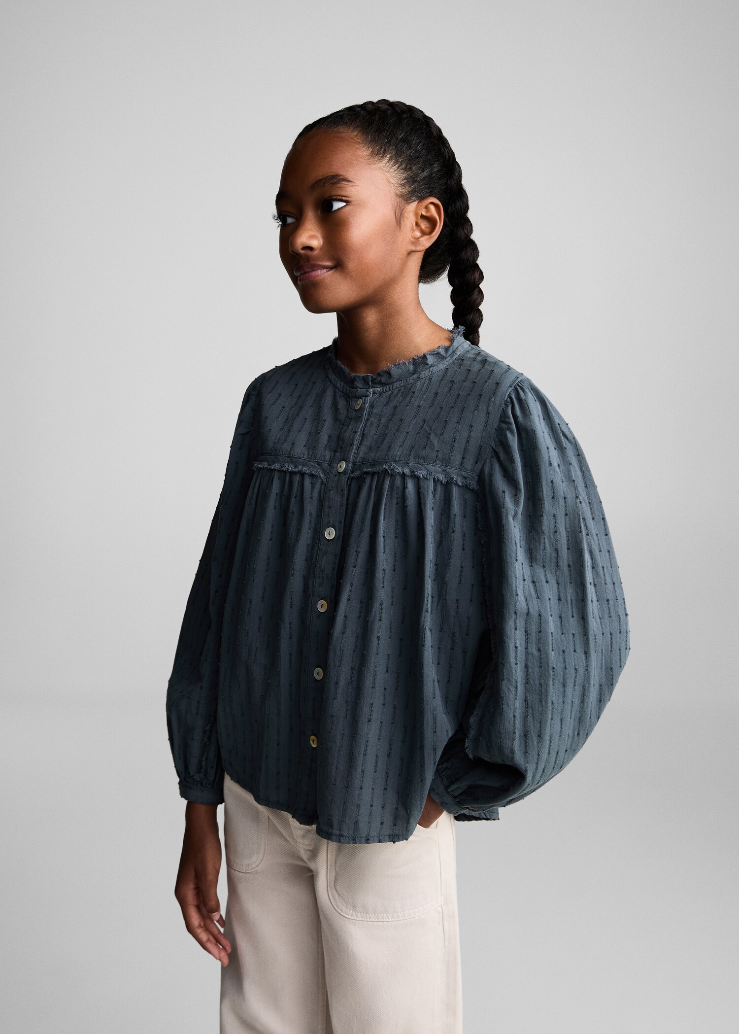 Embroidered details blouse