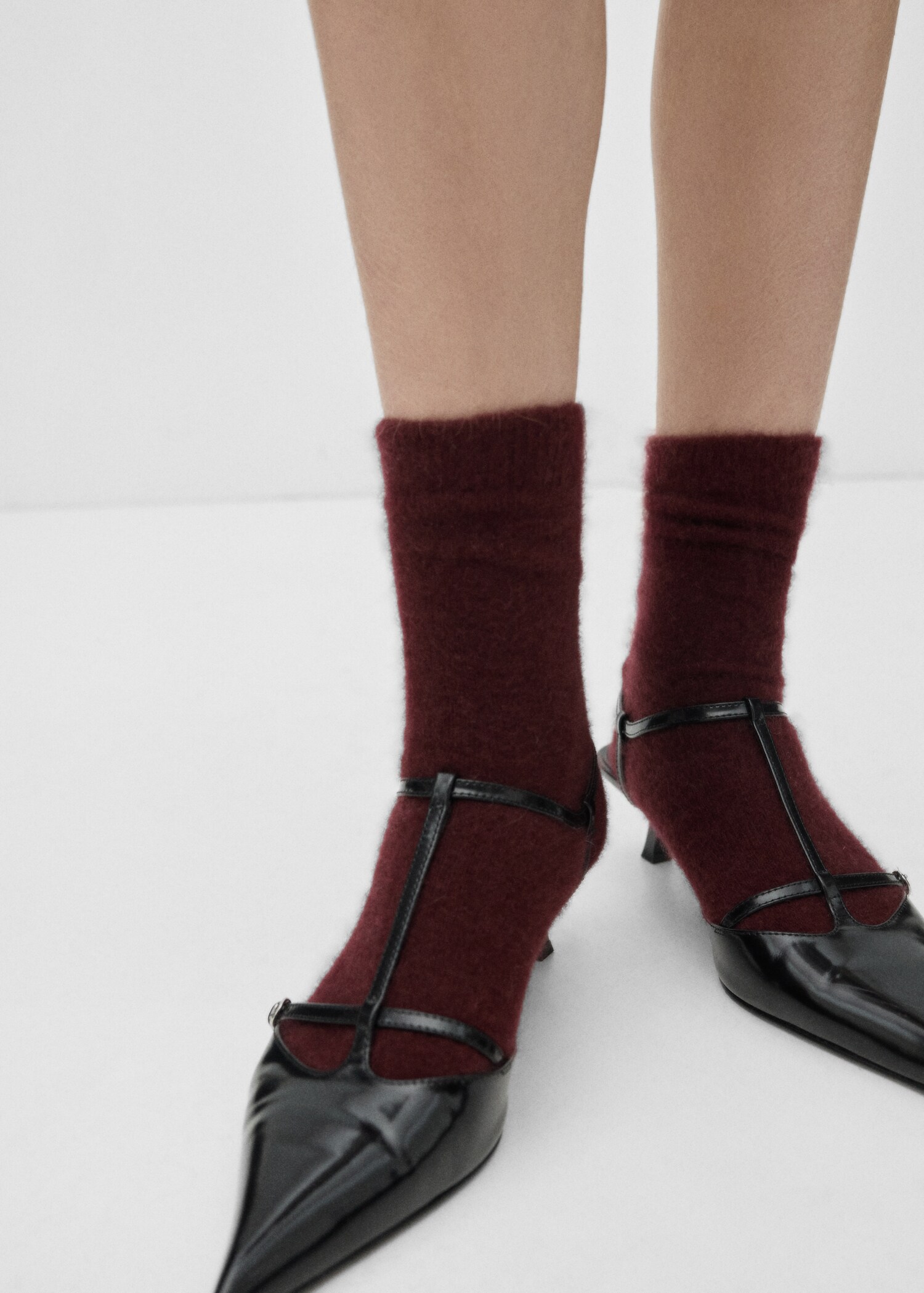Cashmere knitted socks