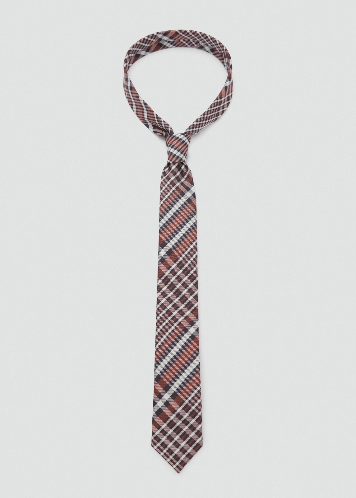 Narrow check tie