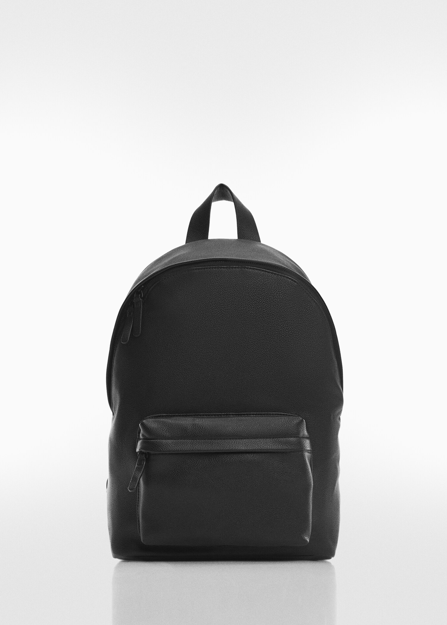 Leather-effect backpack