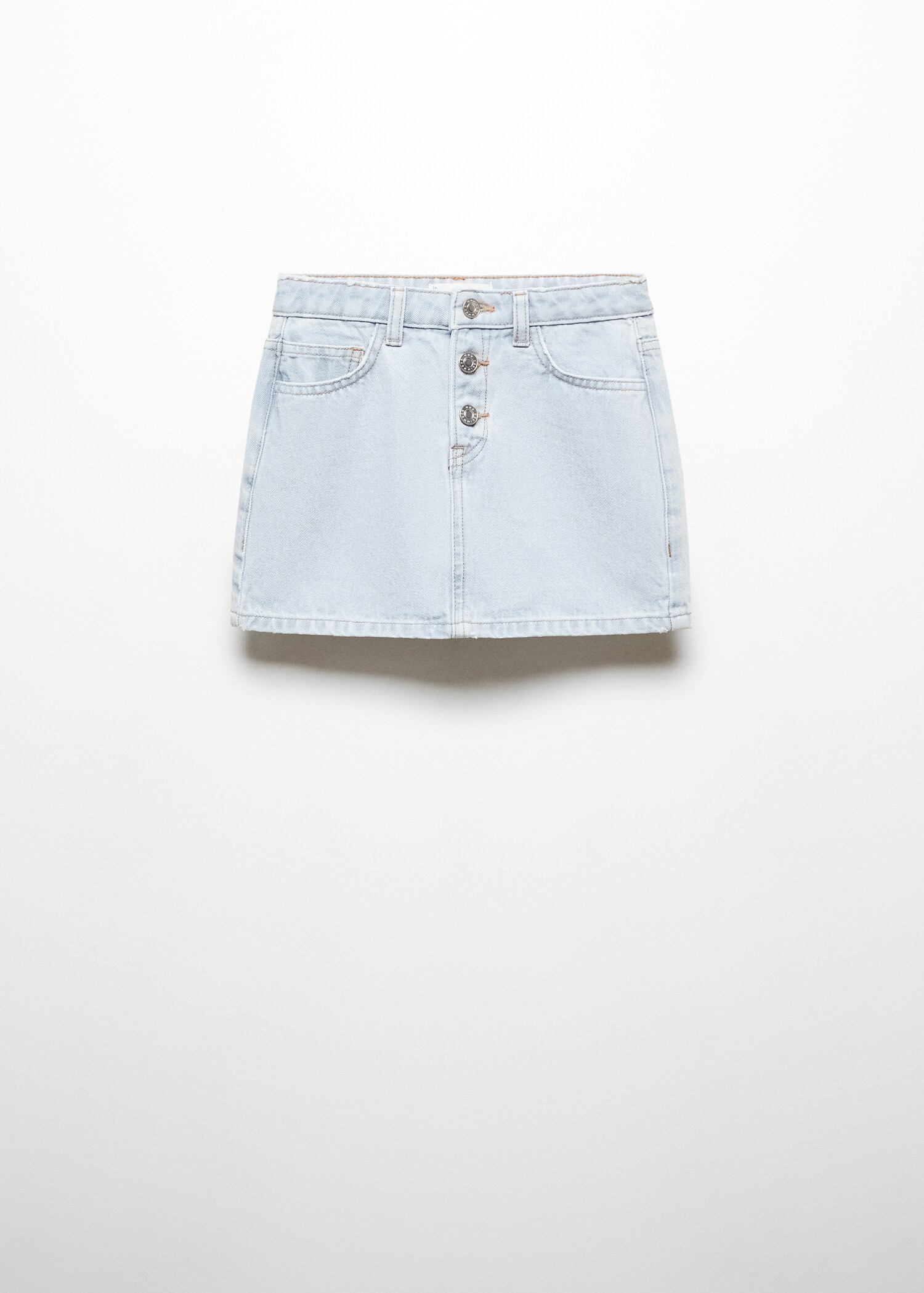 Denim skirt with buttons