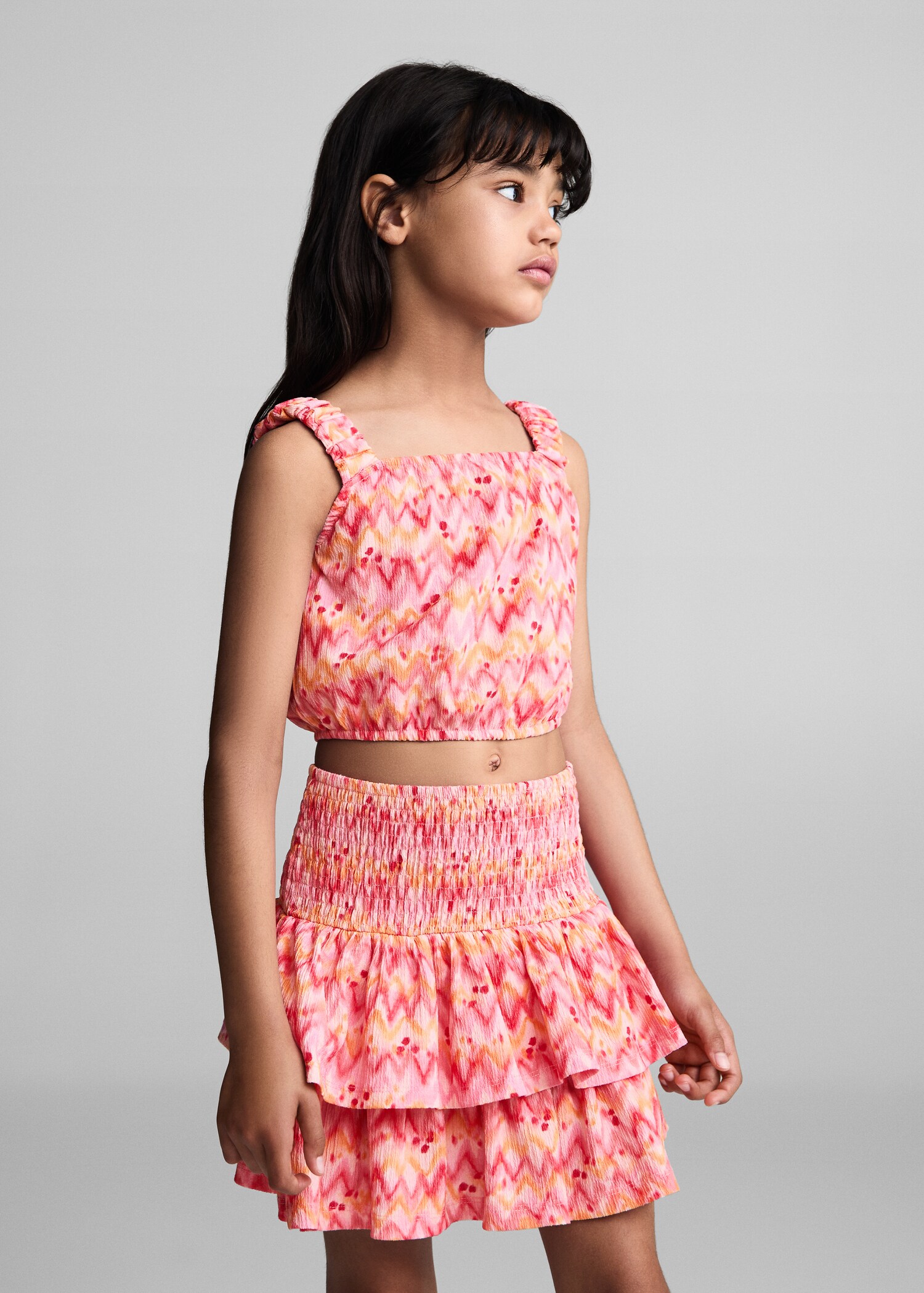 Printed crop top
