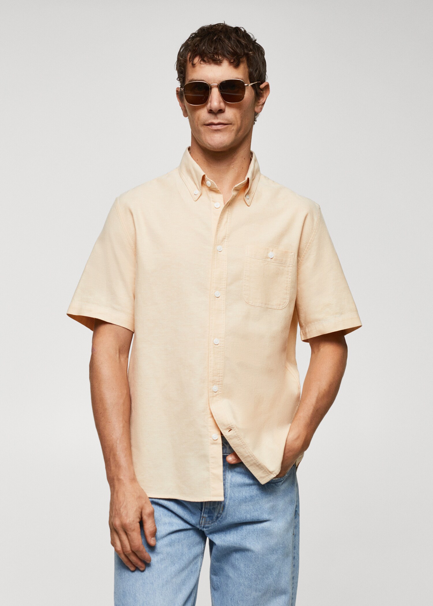 Regular-fit 100% cotton shirt