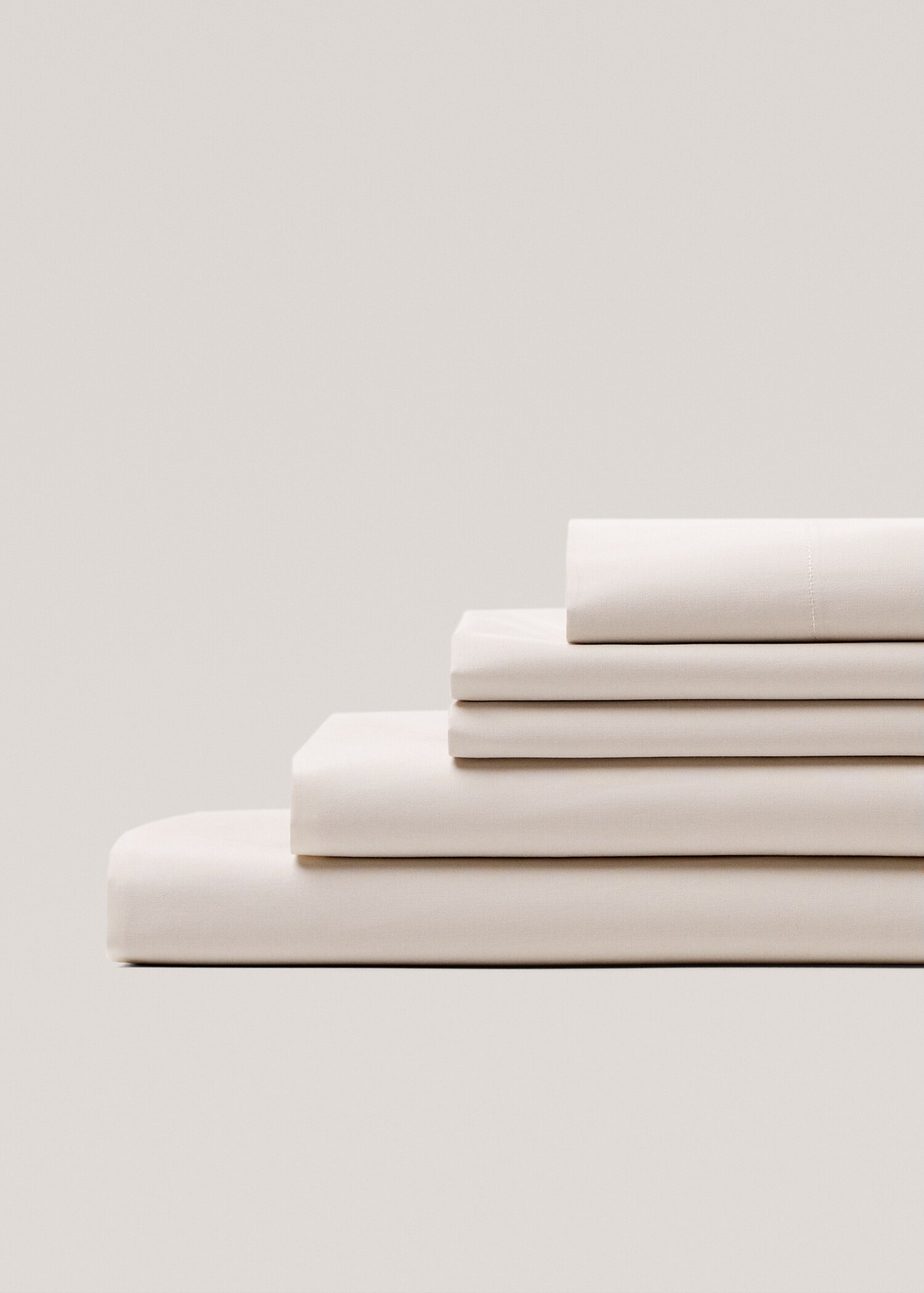 Percale cotton fitted sheet 300 threads for king bed