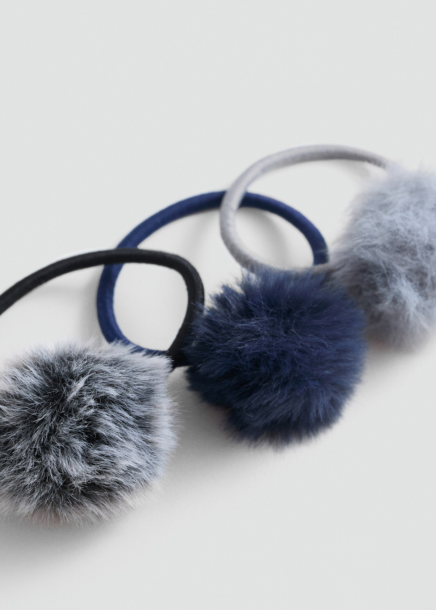 Pompom hair ties 3 pack