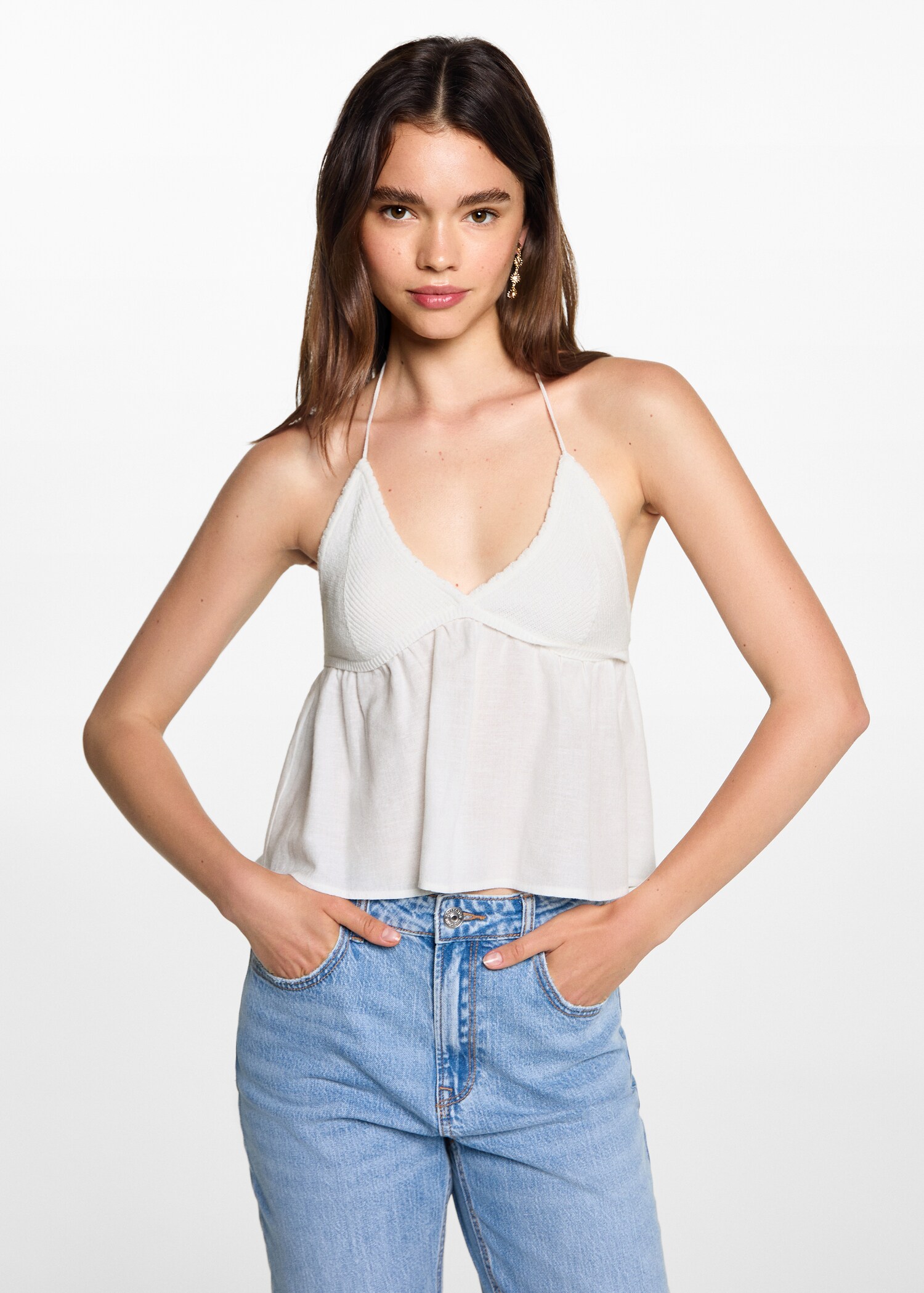 Crochet panel top