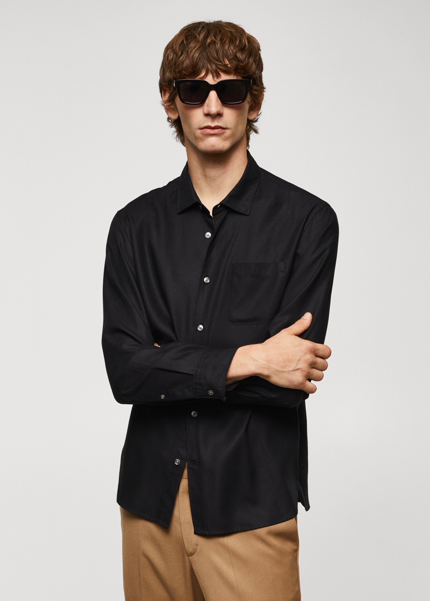 100% tencel shirt with pocket