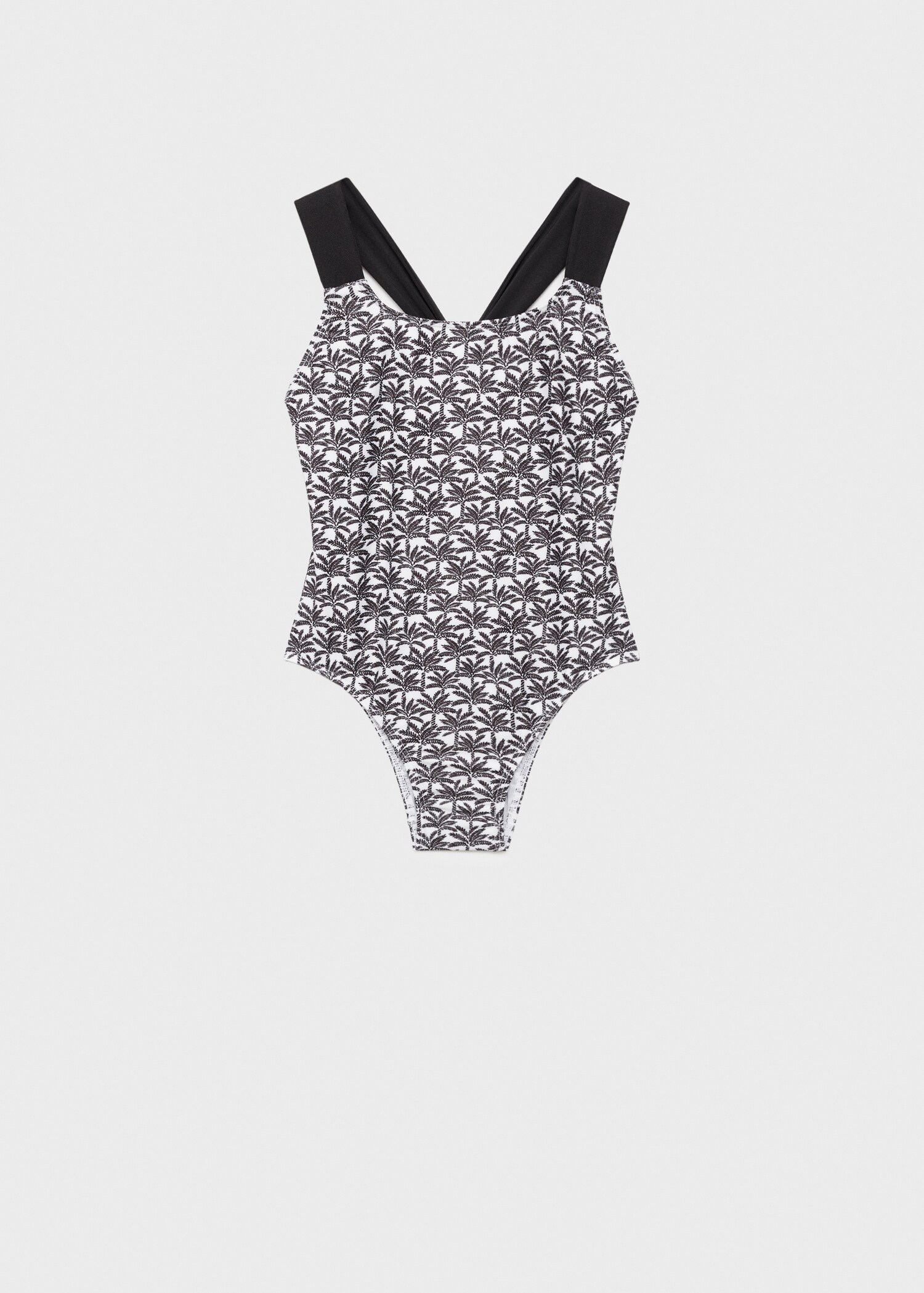 Palm trees print swimsuit trunks