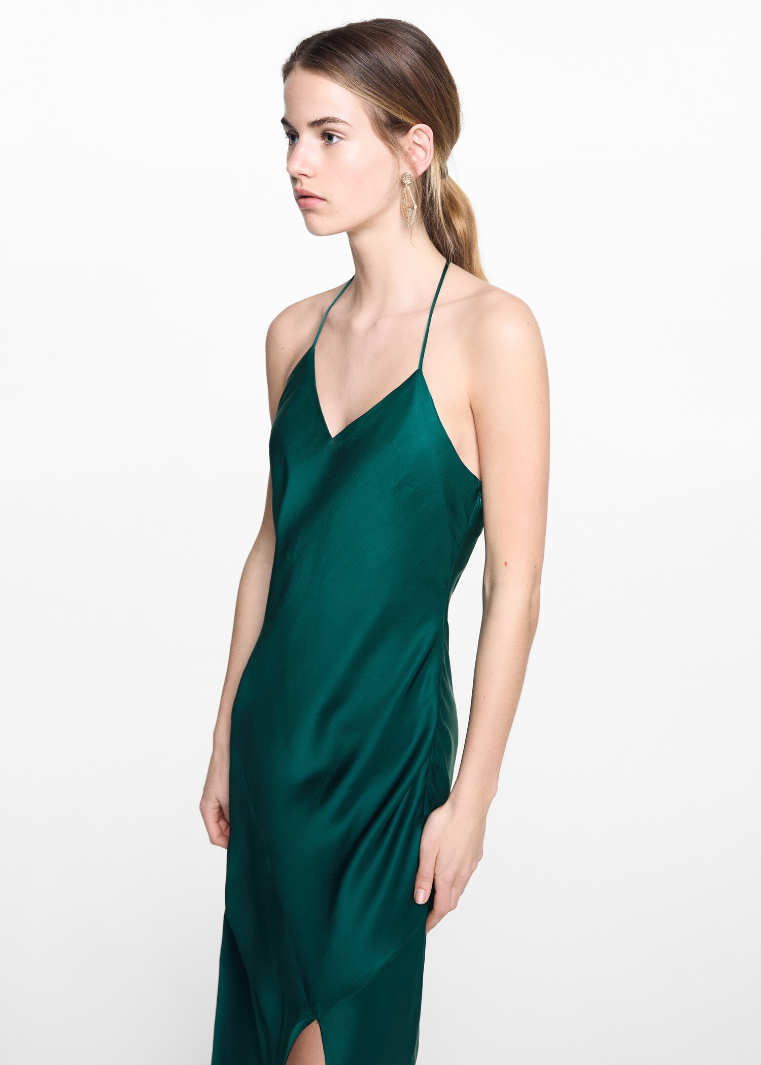 Slit long dress
