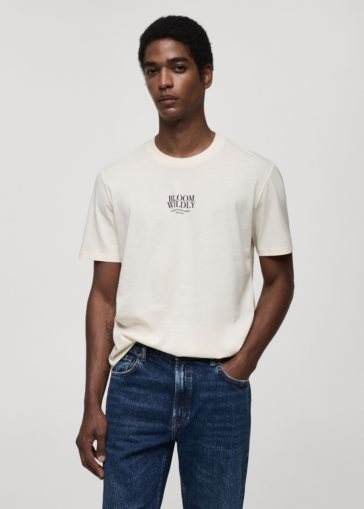 Printed slim-fit t-shirt