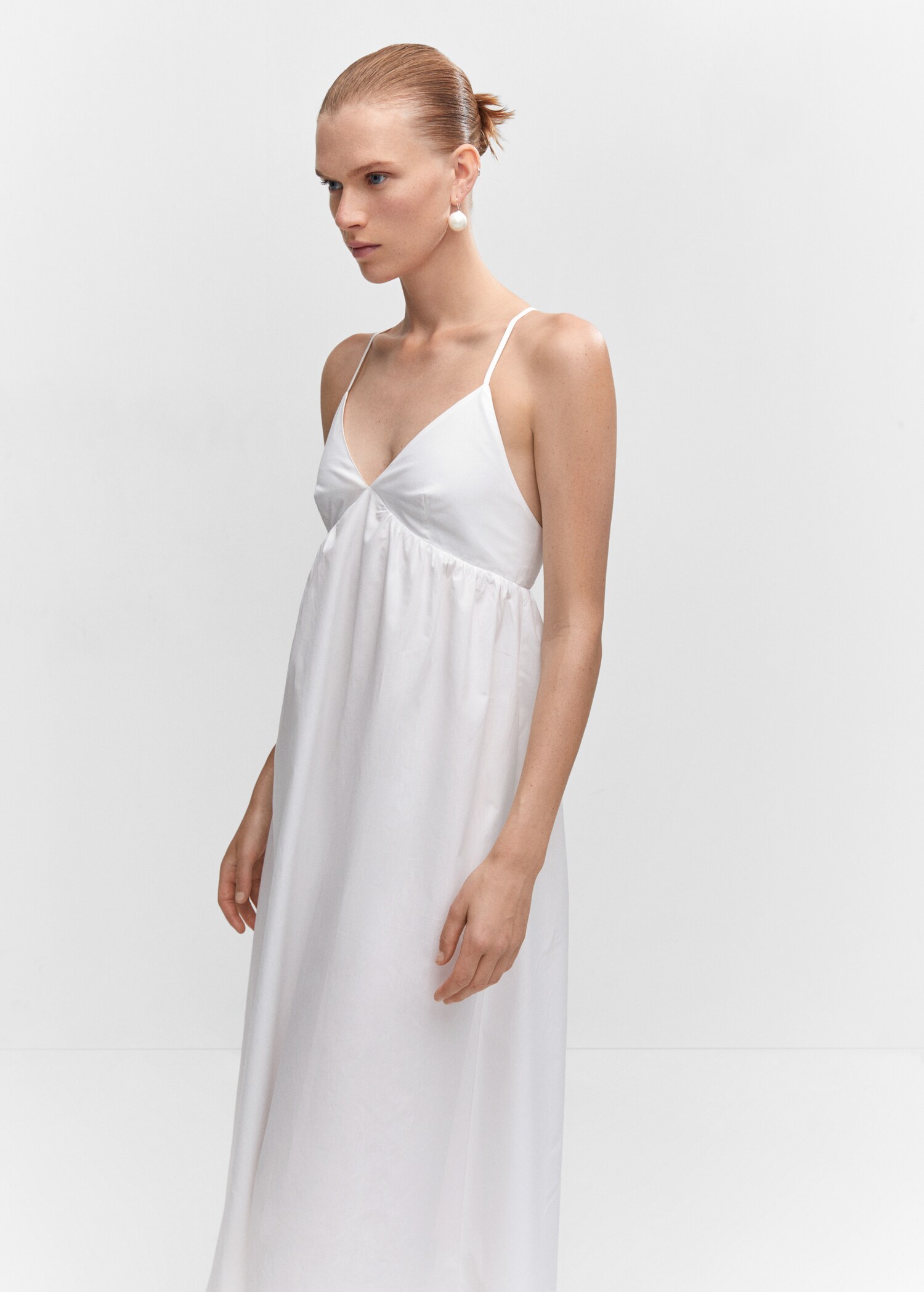 Cotton cross back dress