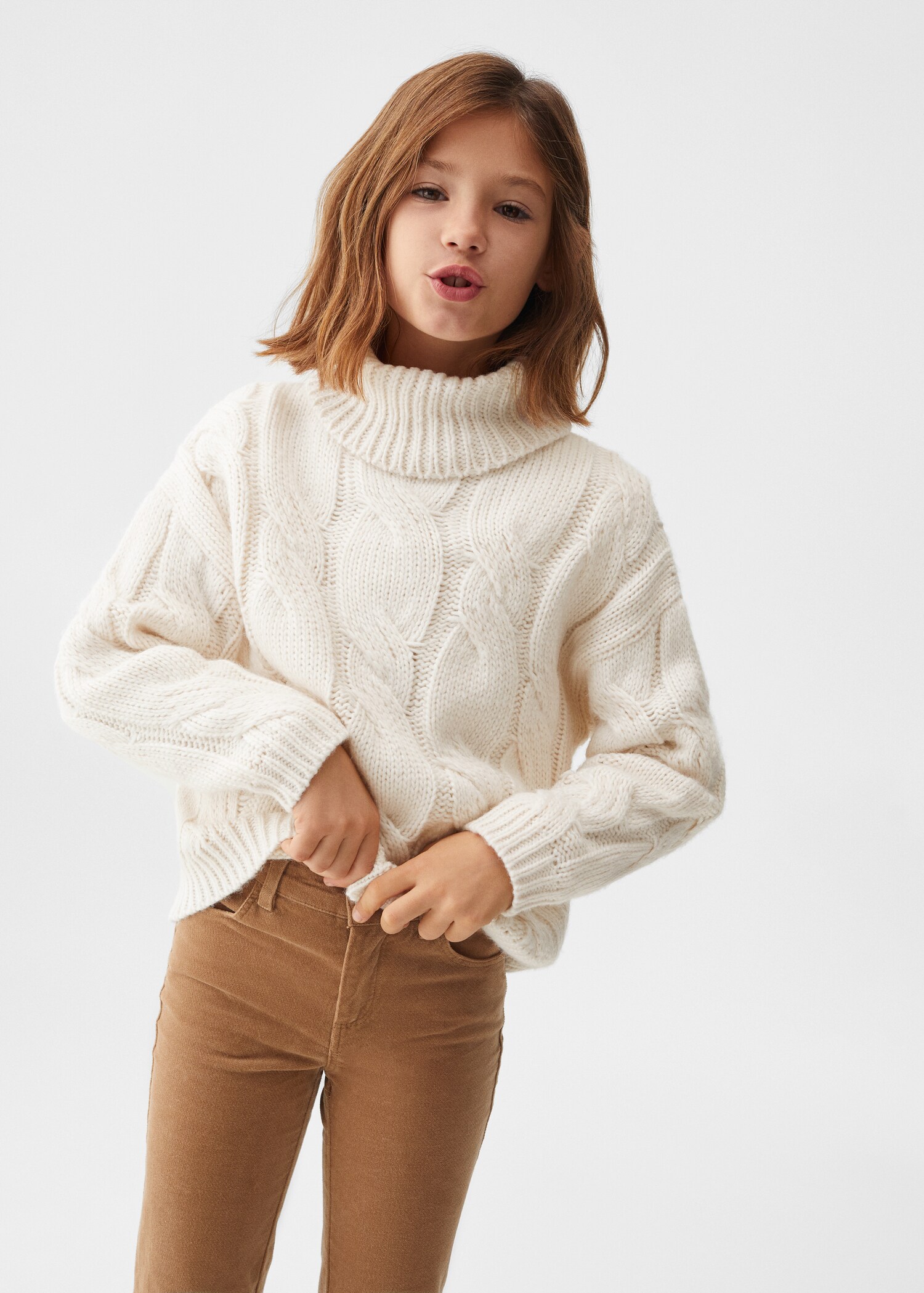 Turtleneck knit sweater