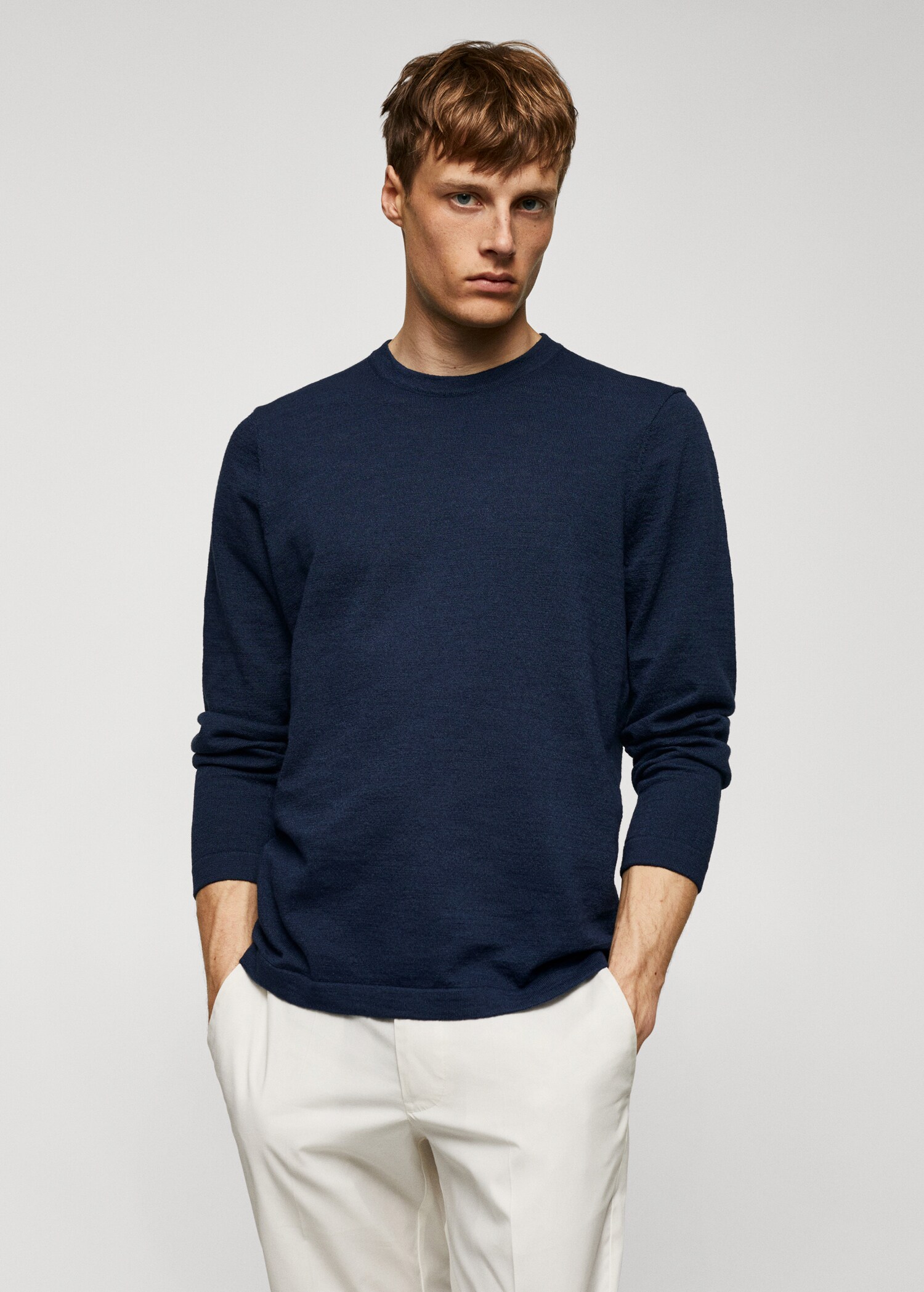 Cotton fine-knit t-shirt