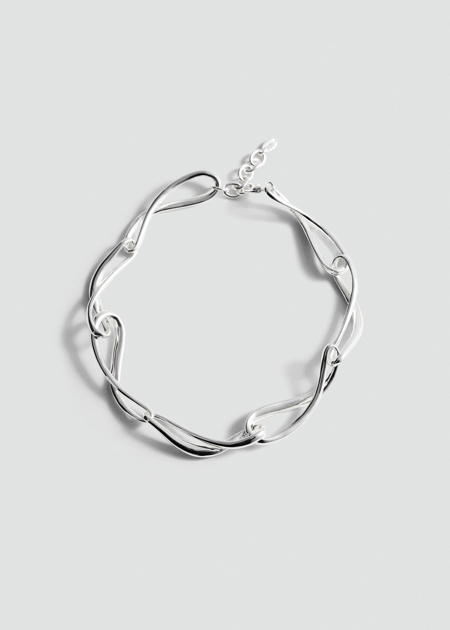 Asymmetrical link necklace