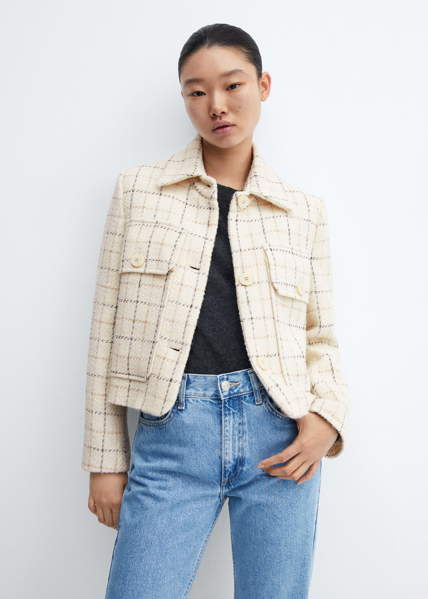 Check tweed jacket