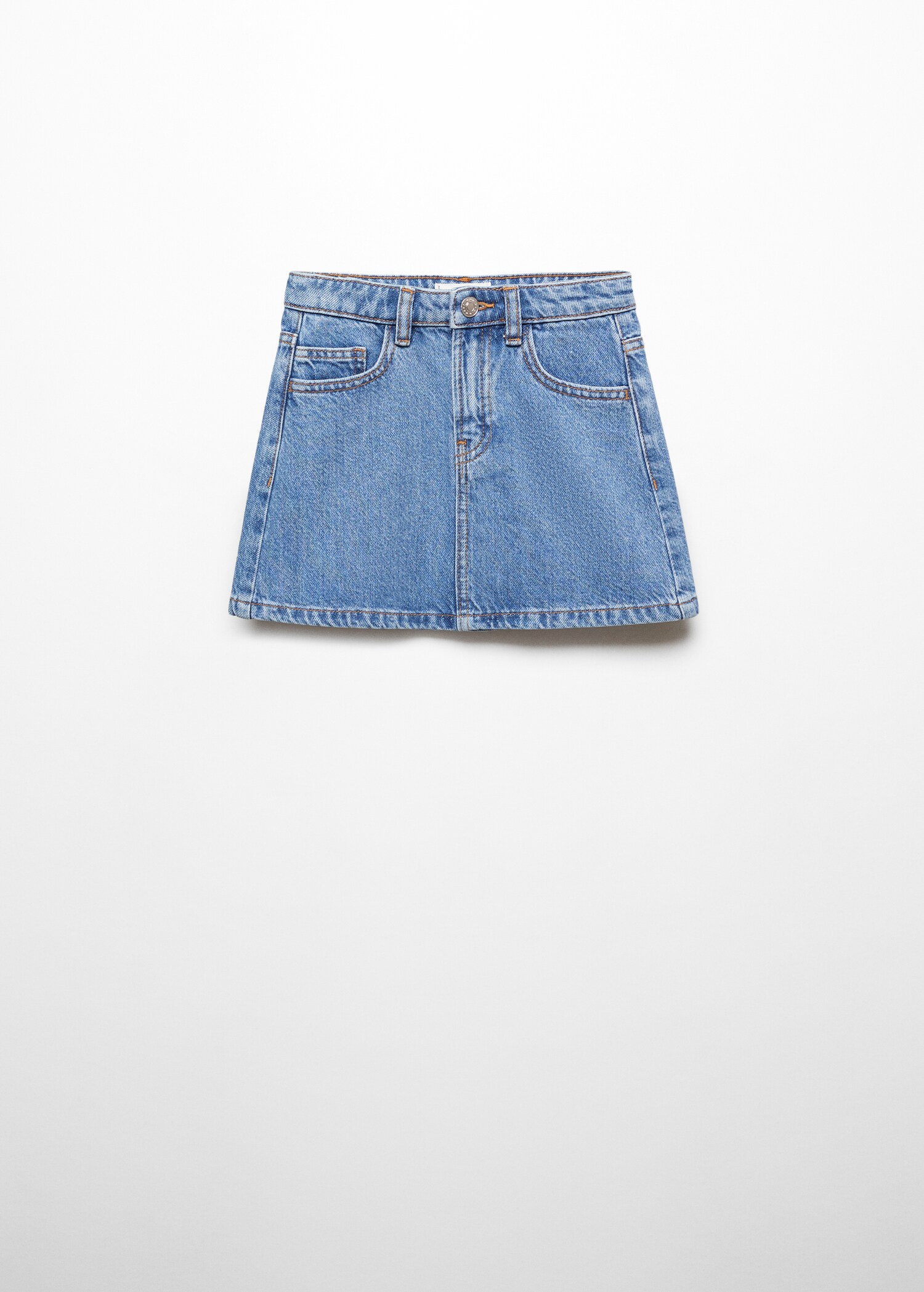 Short denim skirt