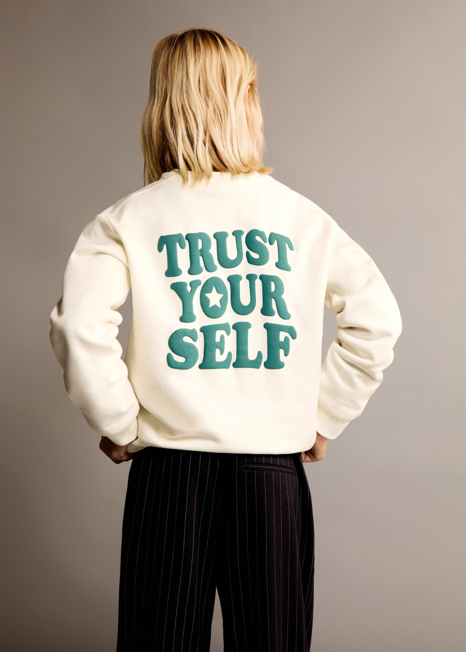 Printed cotton sweatshirt