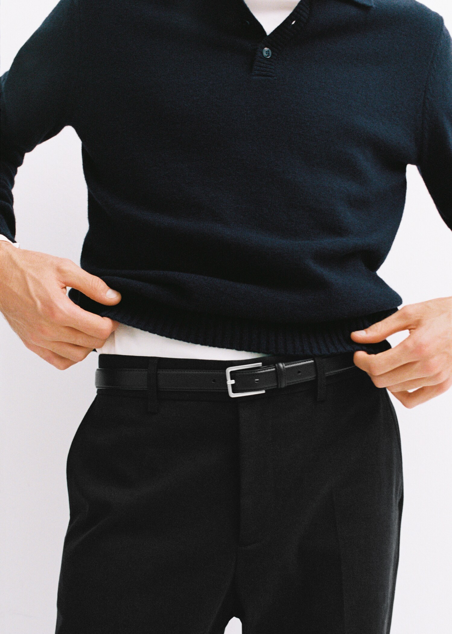 100% beaten leather belt
