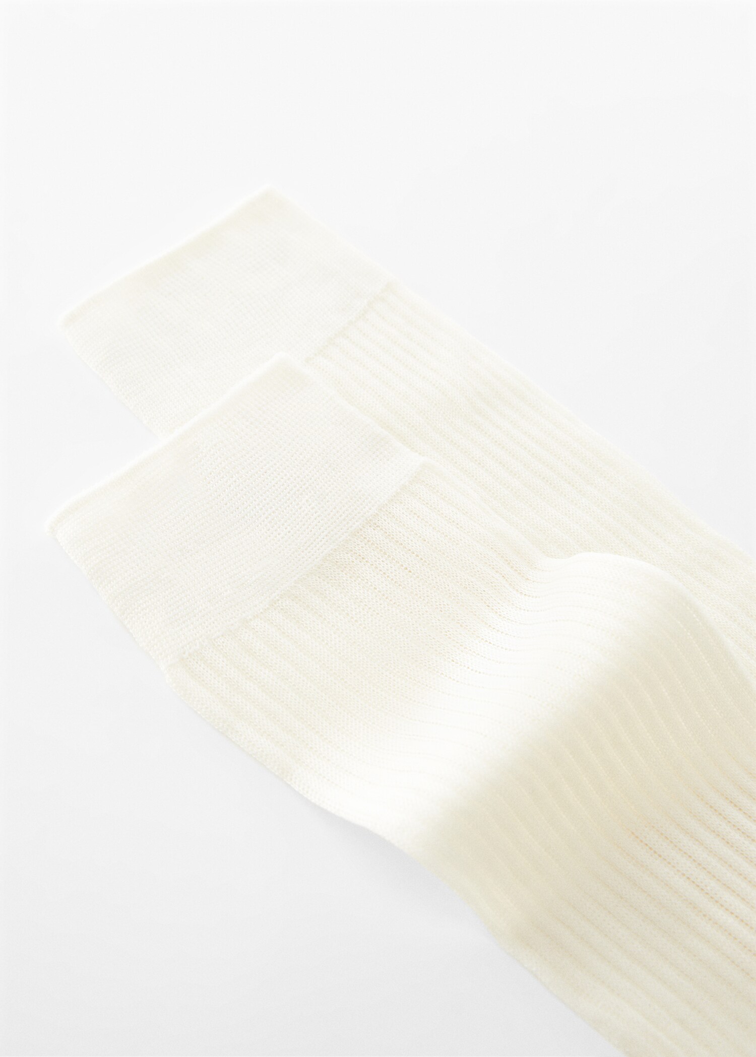 Long ribbed socks