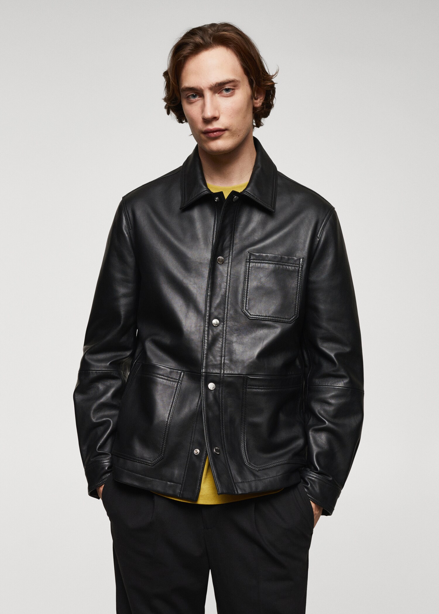 100% nappa leather jacket