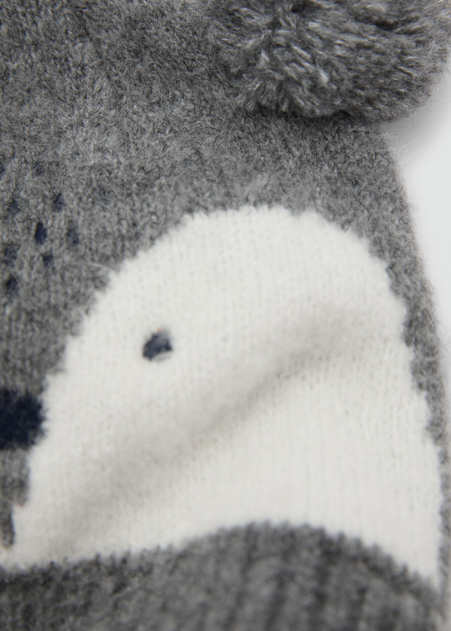 Raccoon knitted hat